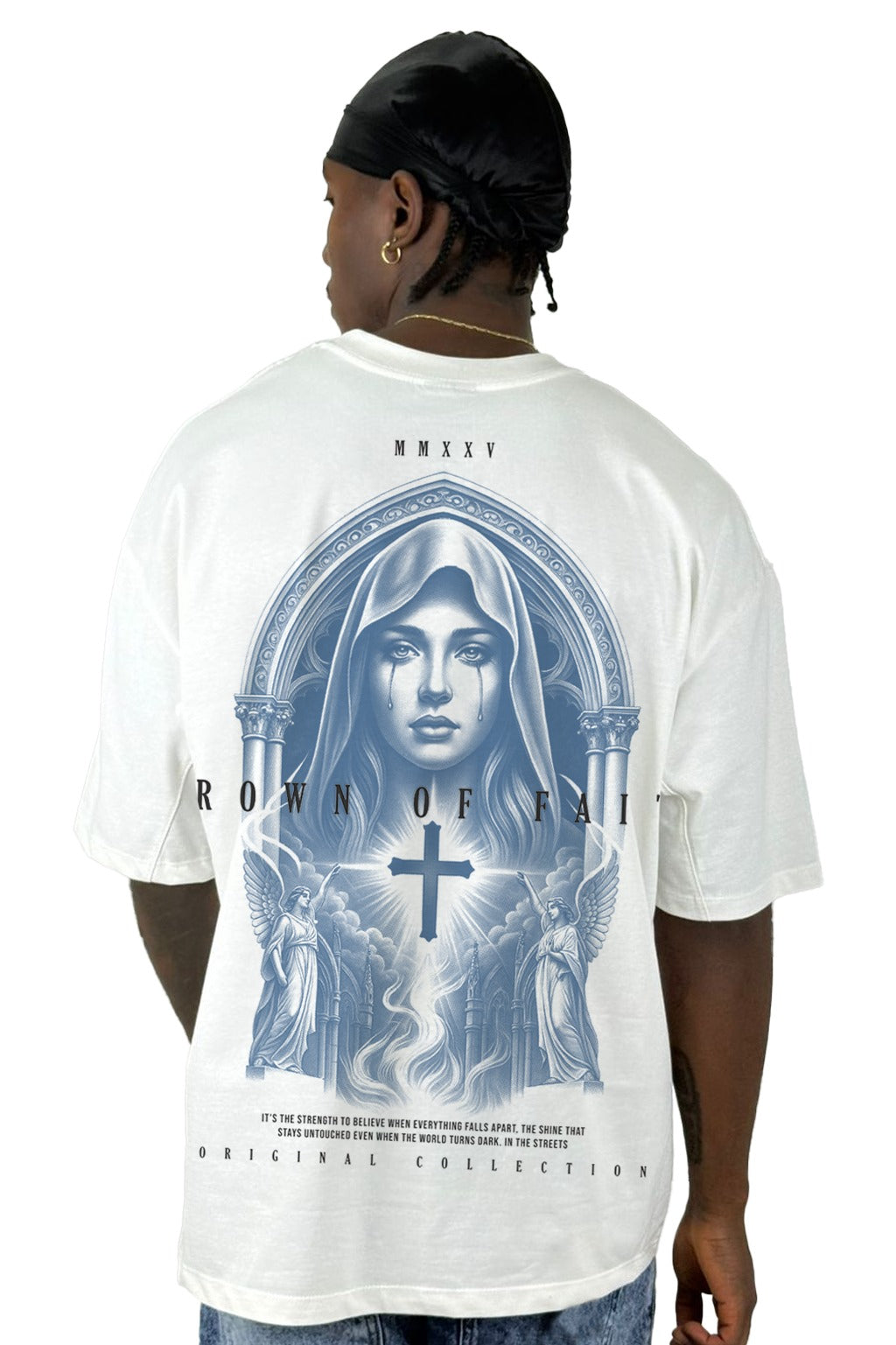 Oversize crudo crown of faith