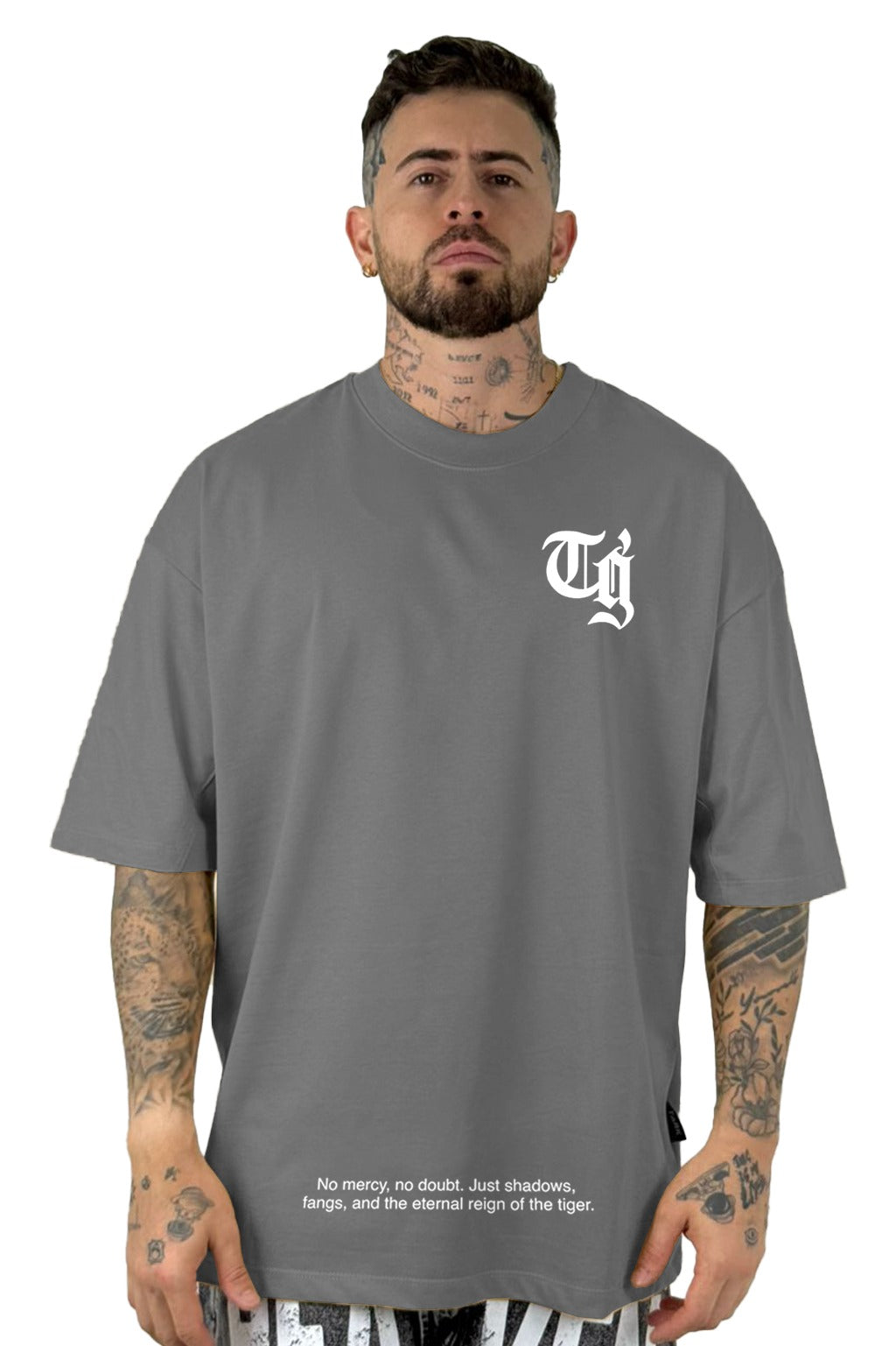 Oversize Gris Tiger Kings Alto Gramaje