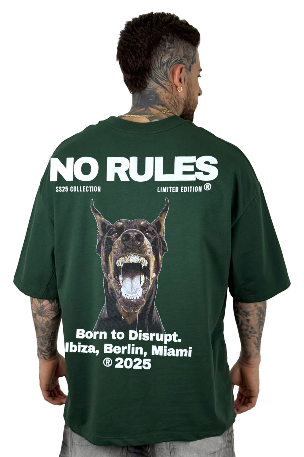 Oversize verde no rules