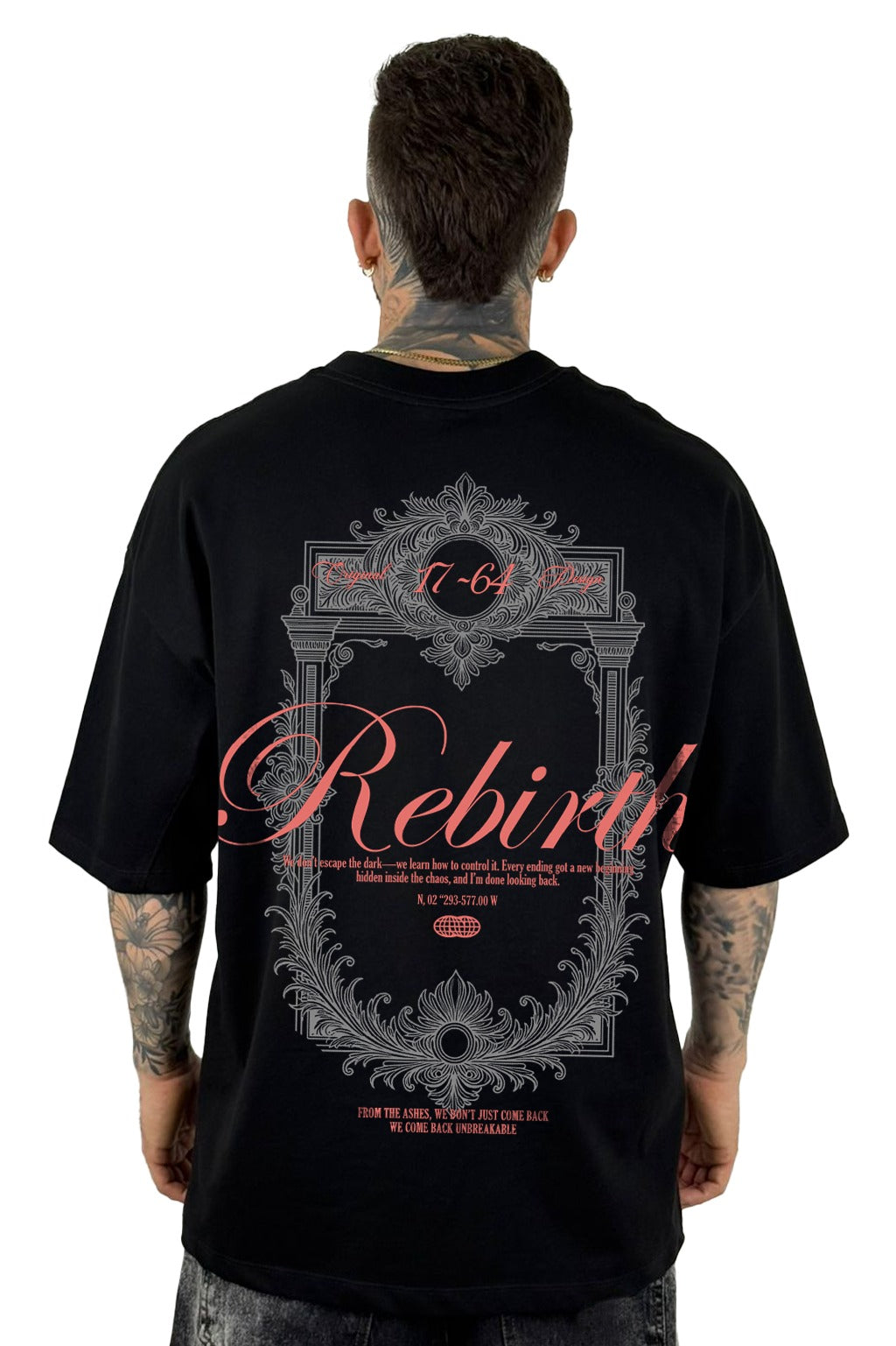 Oversize Negra Rebirth 1764 alto gramaje