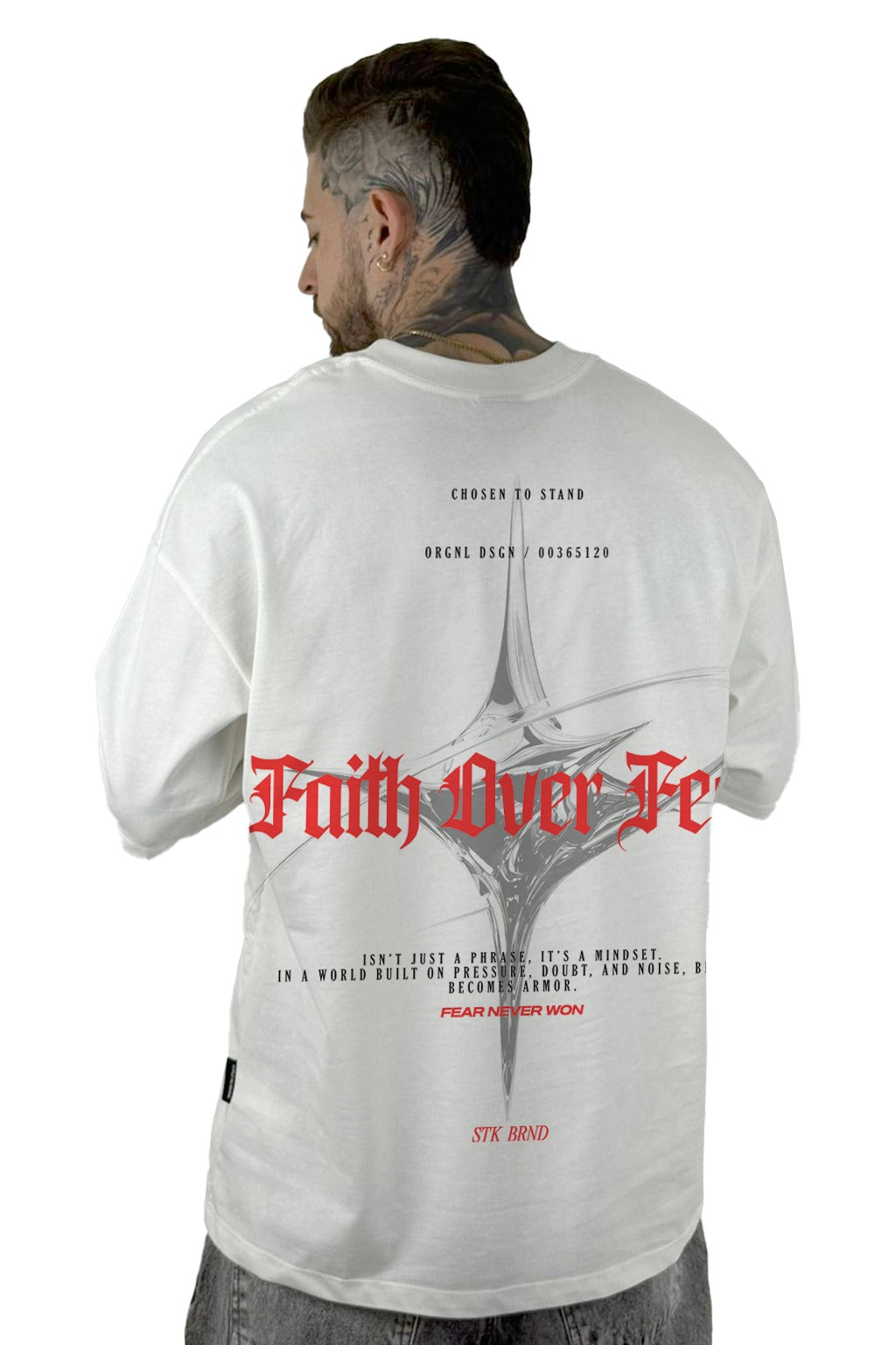 Oversize crudo Faith Over Feal