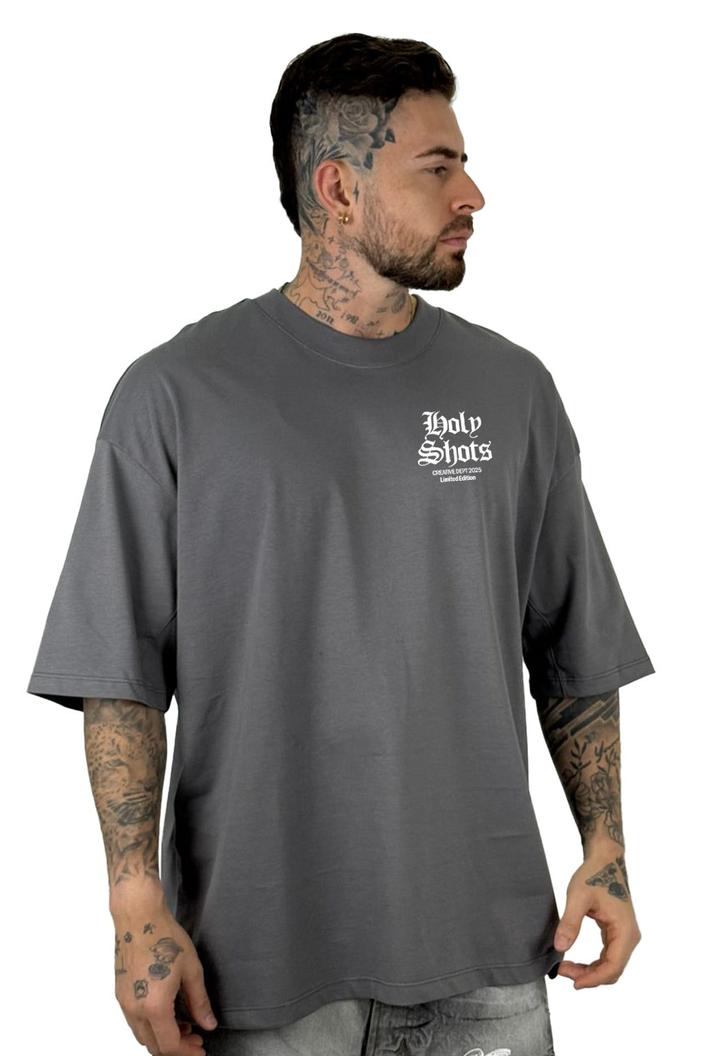 Oversize Gris Holy Shots Alto Gramaje