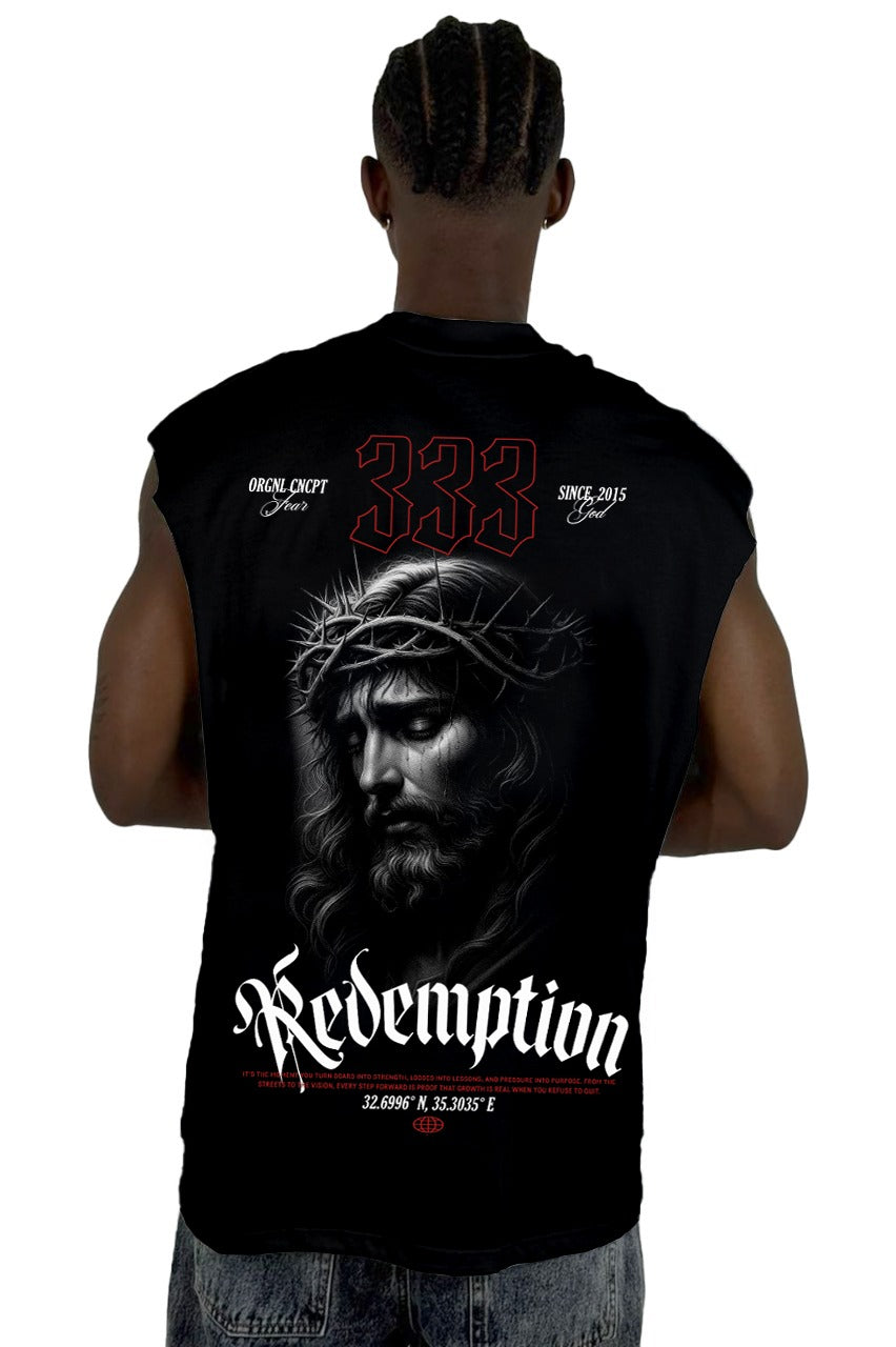Camisilla Negra Redemption 333 alto gramaje