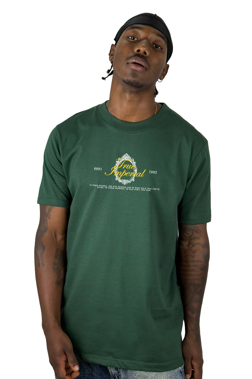 Camiseta Verde true Imperial alto gramaje