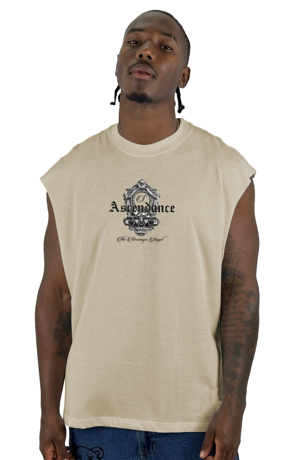 Camisilla Beige Ascendance alto gramaje