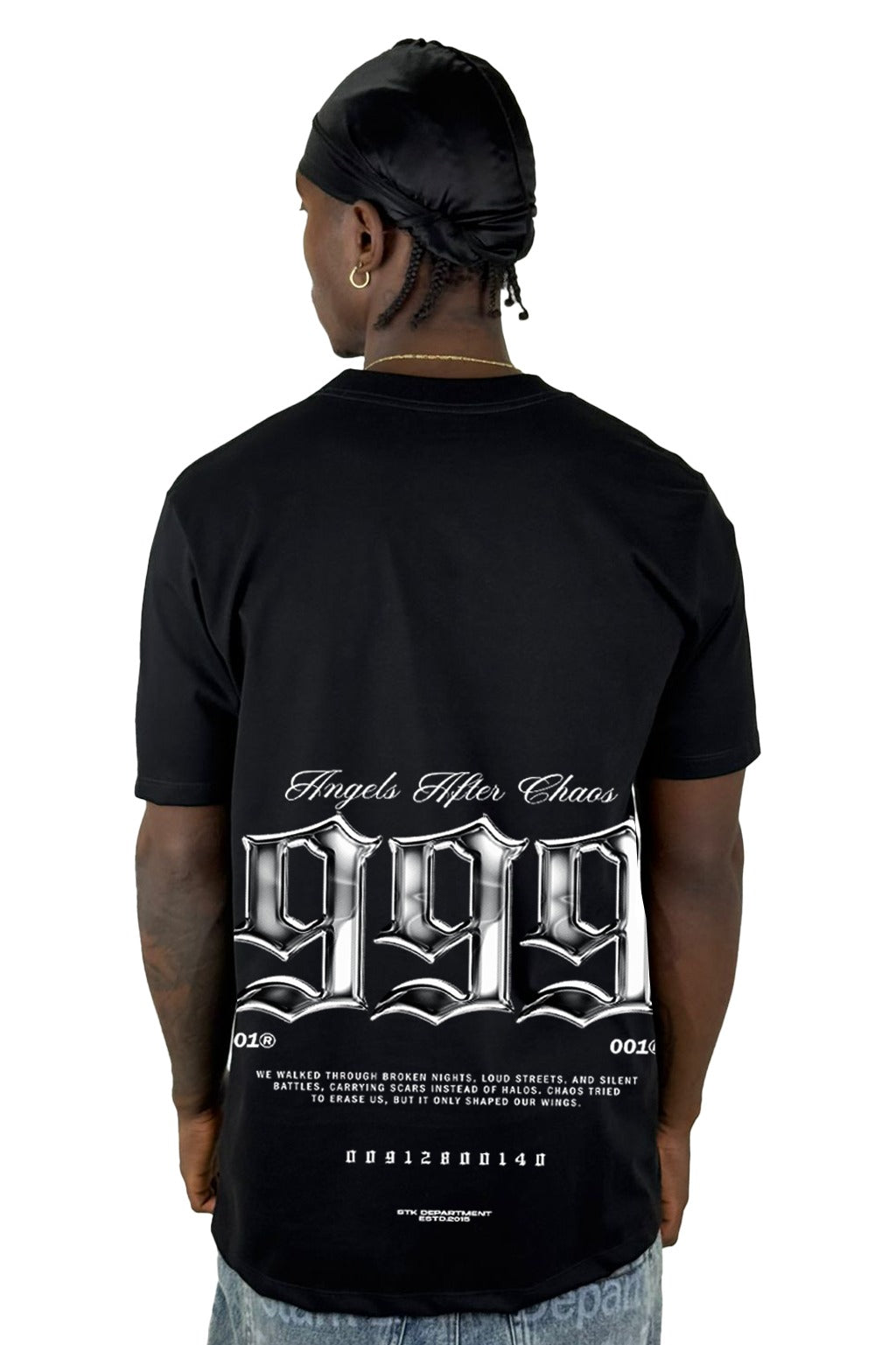 Camiseta Negra Angels After Chaos 999