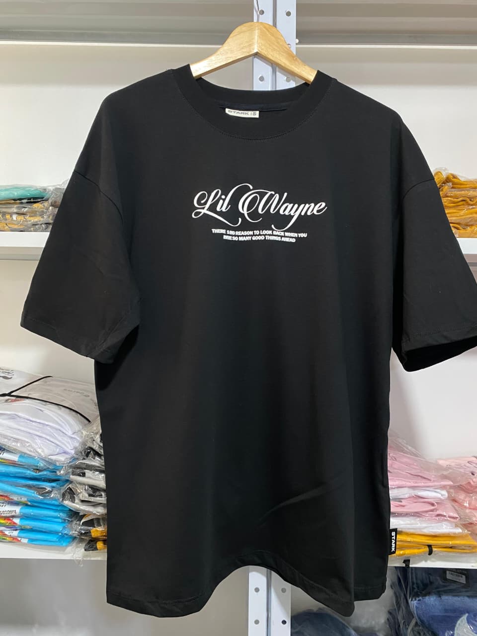 Oversize Negra Lil Wayne Alto Gramaje