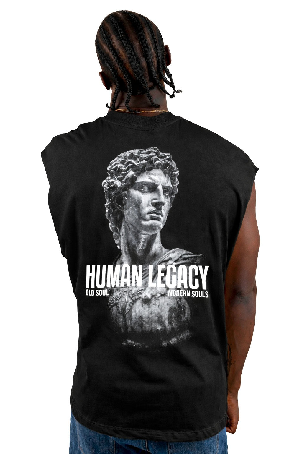 Camisilla Negra Represent Human Legacy alto gramaje