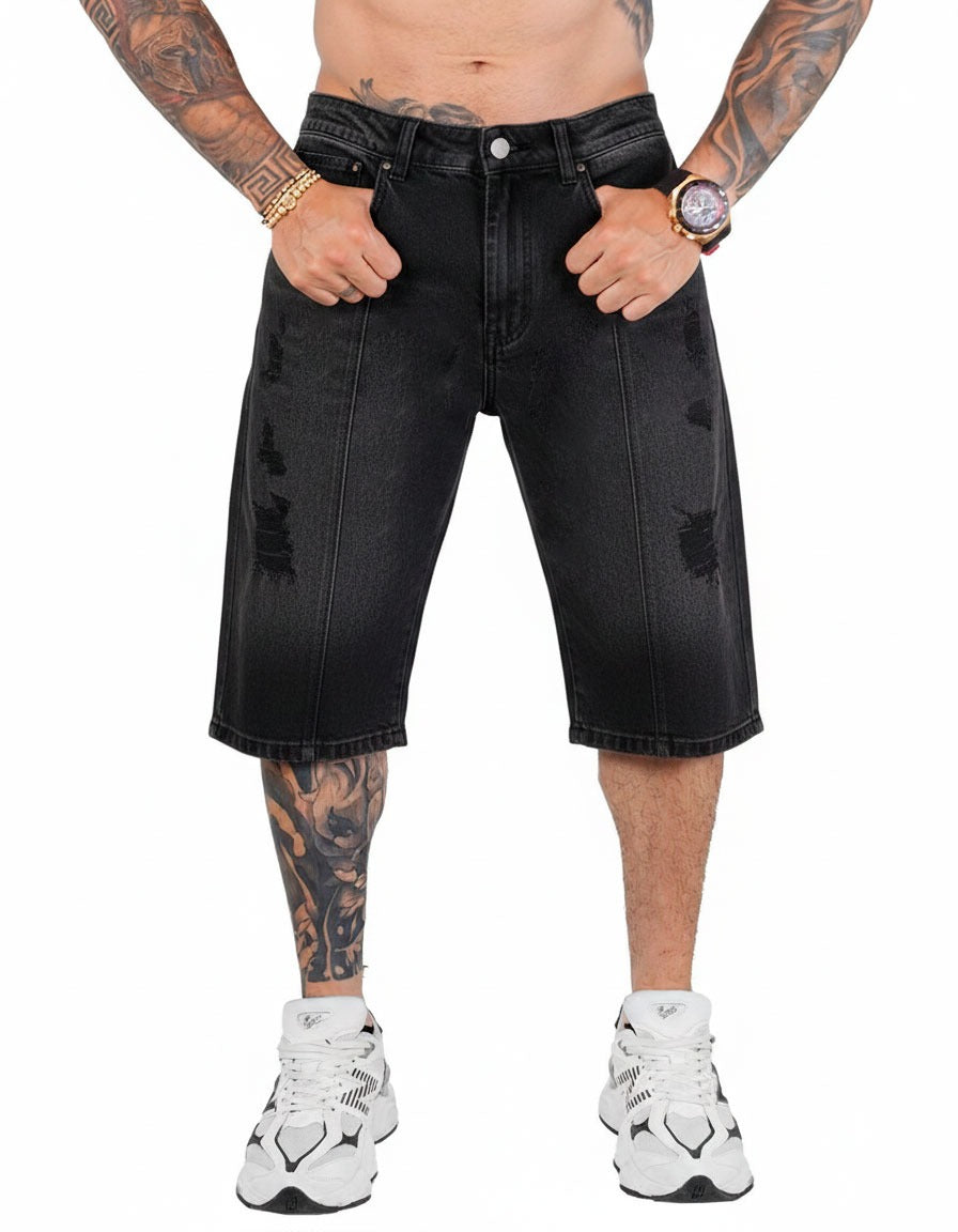 Mocho corte + rotos gris clasico 5003