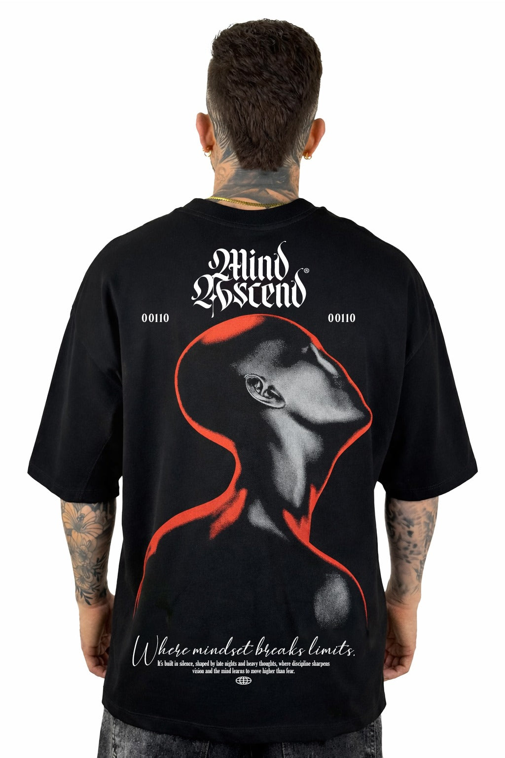 Oversize Negra Mind Ascend Alto Gramaje