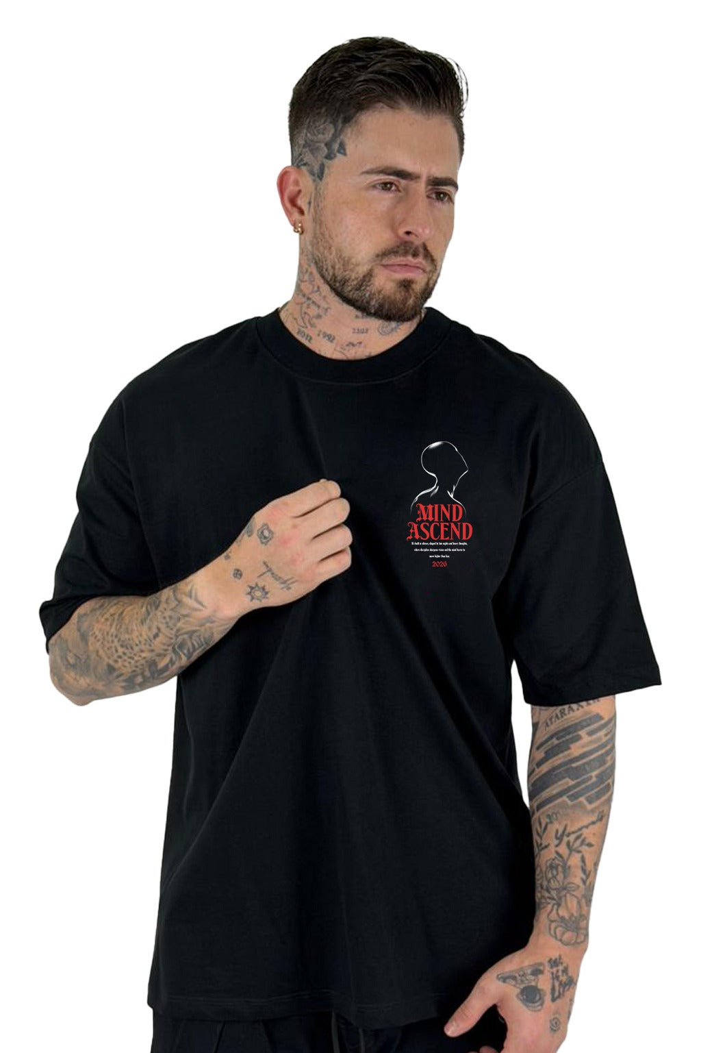 Oversize Negra Mind Ascend Alto Gramaje