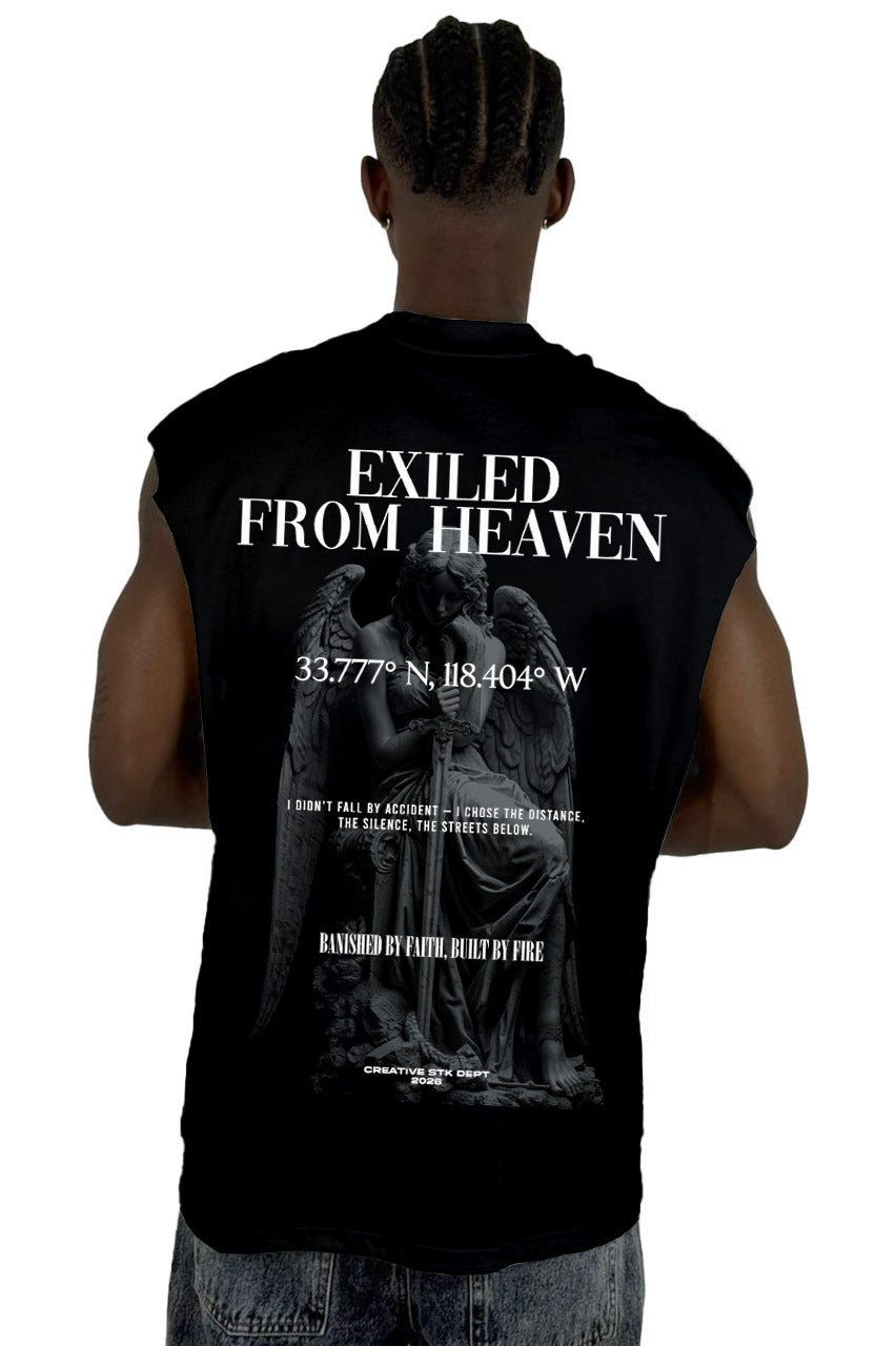 Camisilla Negra Exiled From Heaven Alto Gramaje