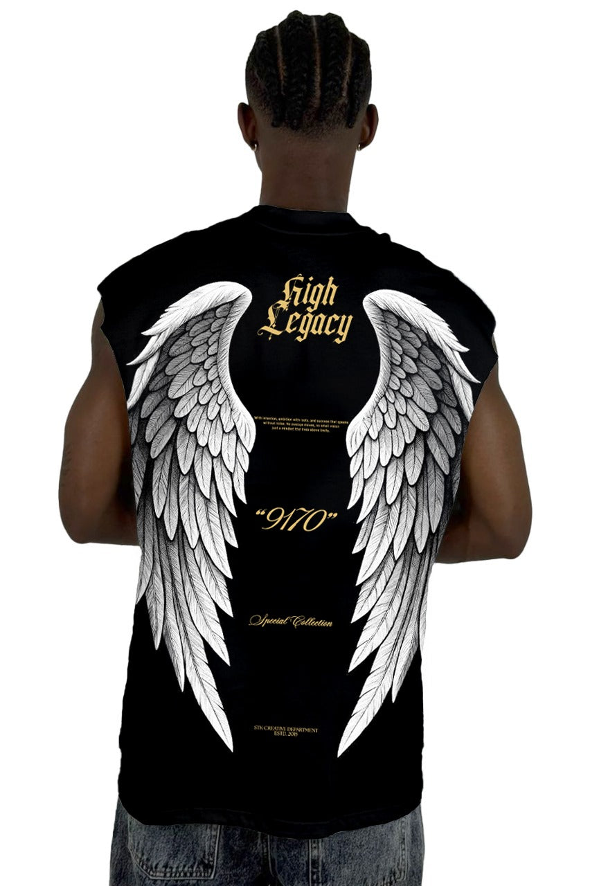 Camisilla Negra High Legacy Alto Gramaje