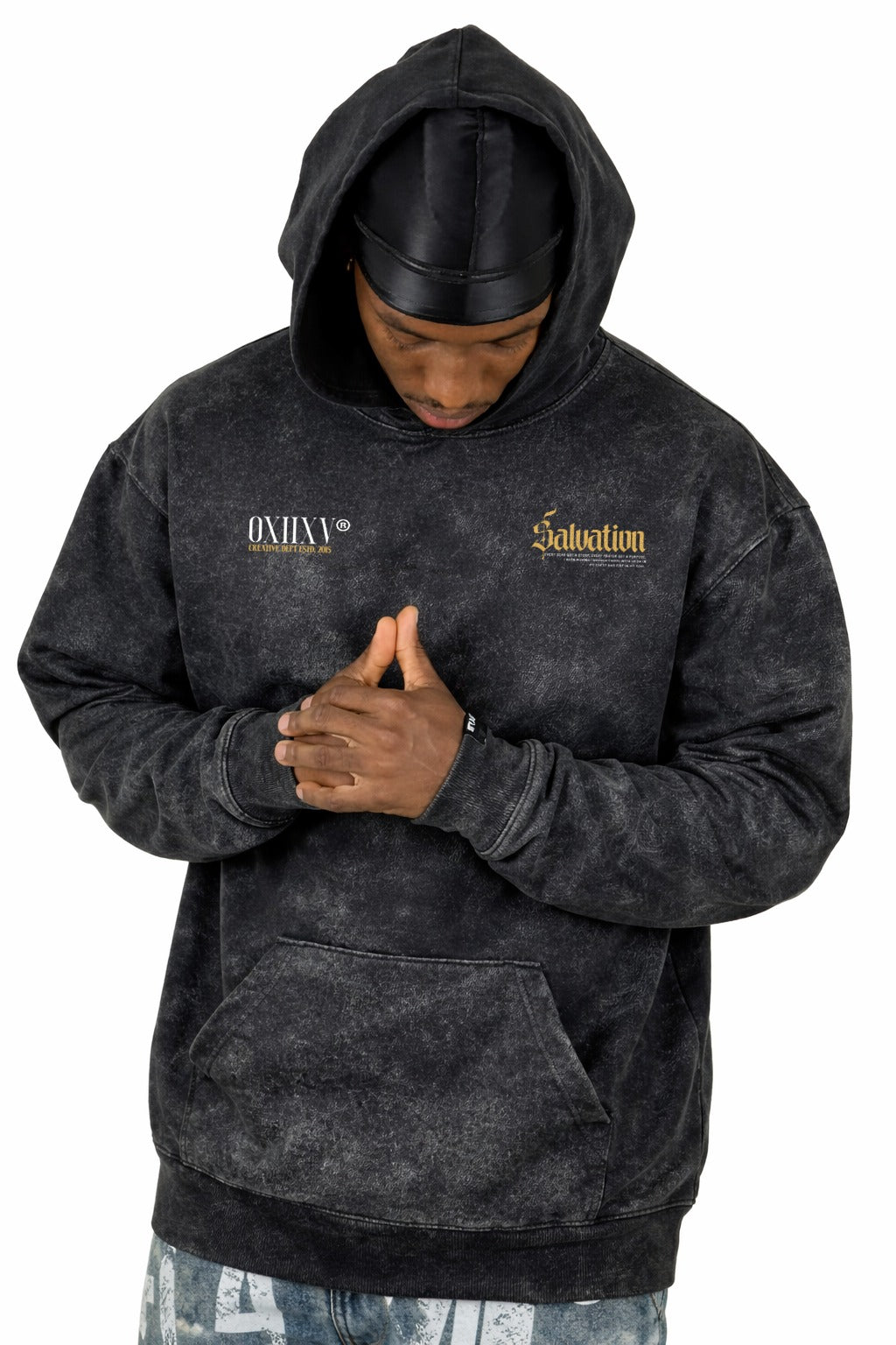 Buzo negro sky Salvation Cruz