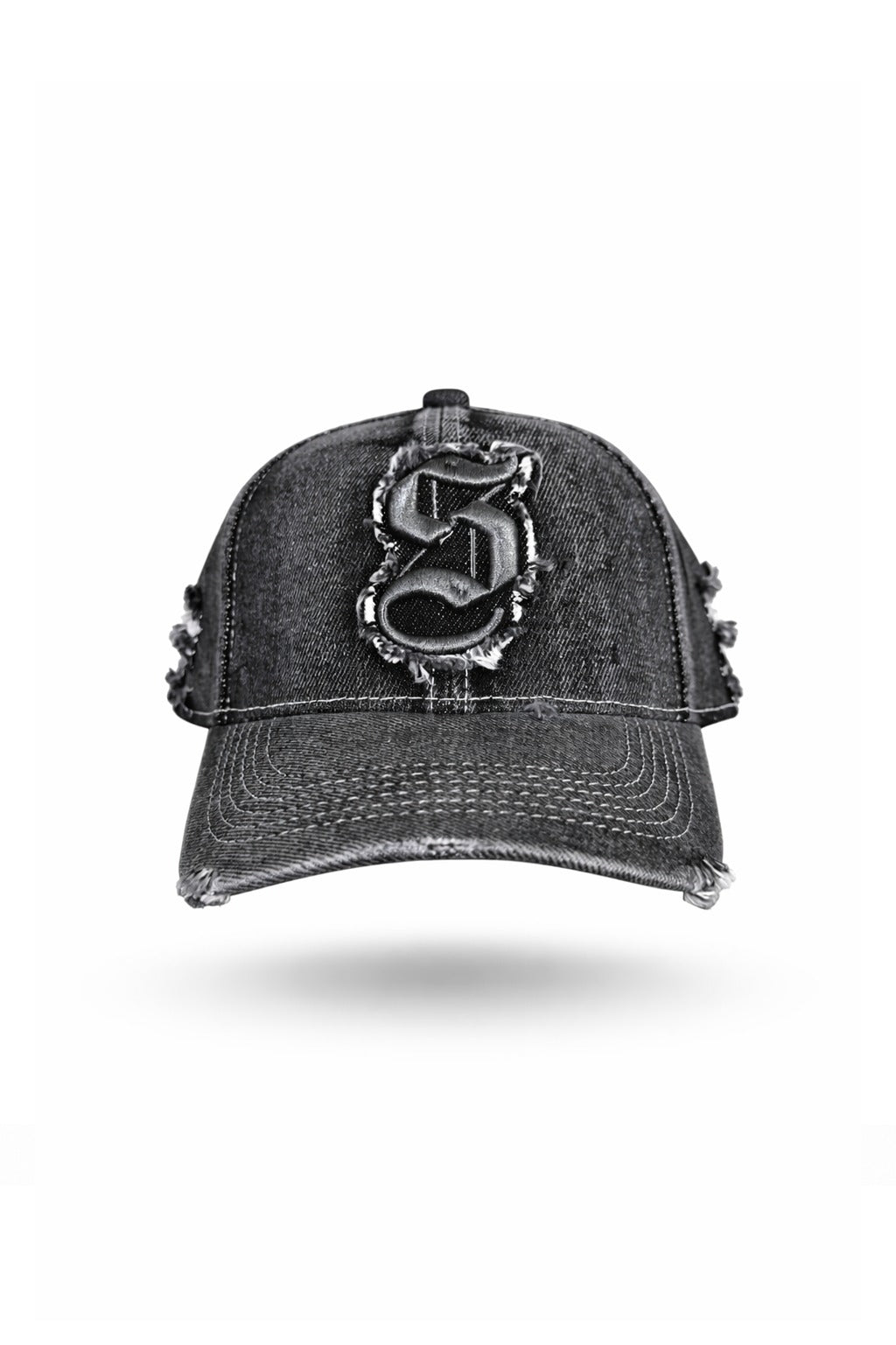 Gorra Negra Bordado S Con Lavanderia