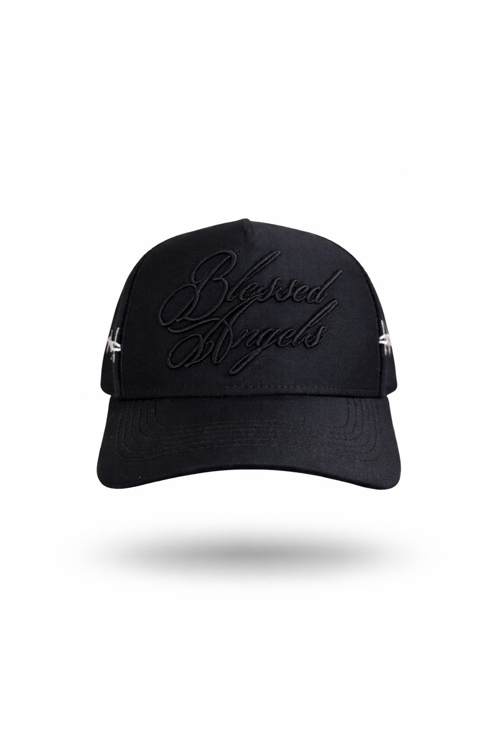 Gorra Negra Blessed Angels Bordado Rosa