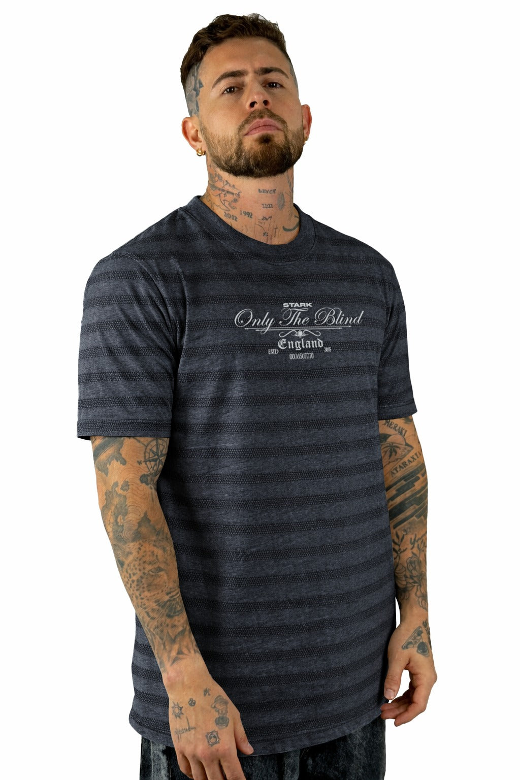 Camiseta Texturizada Gris Oscuro Only The Blind