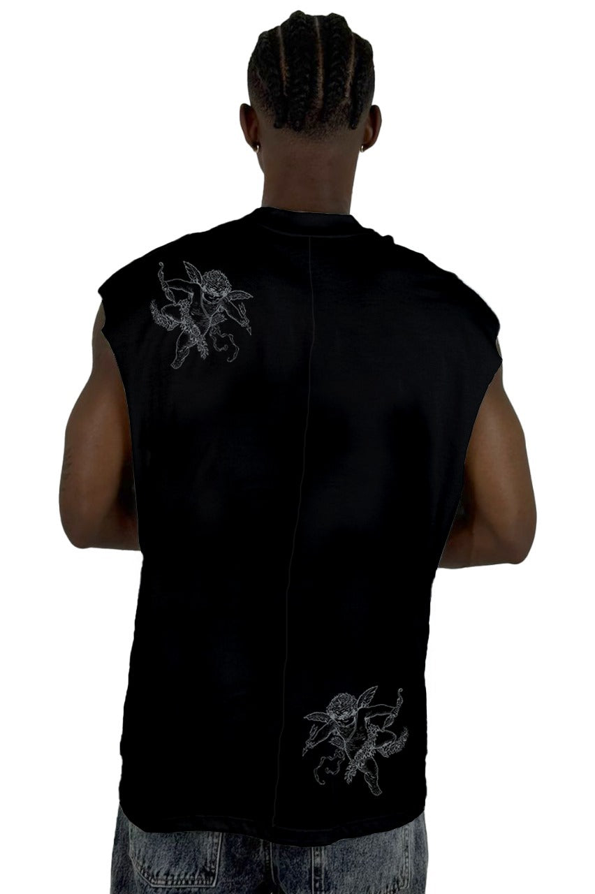 Camisilla Negra Dominion Corona Alto Gramaje