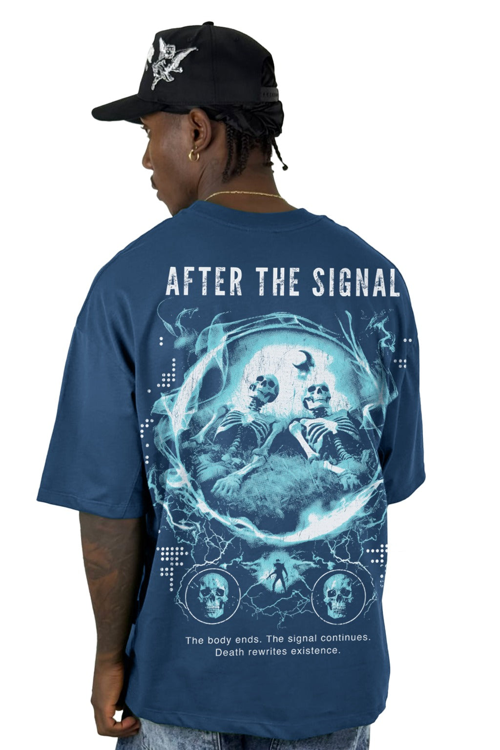 Oversize Azul After The Signal Alto Gramaje