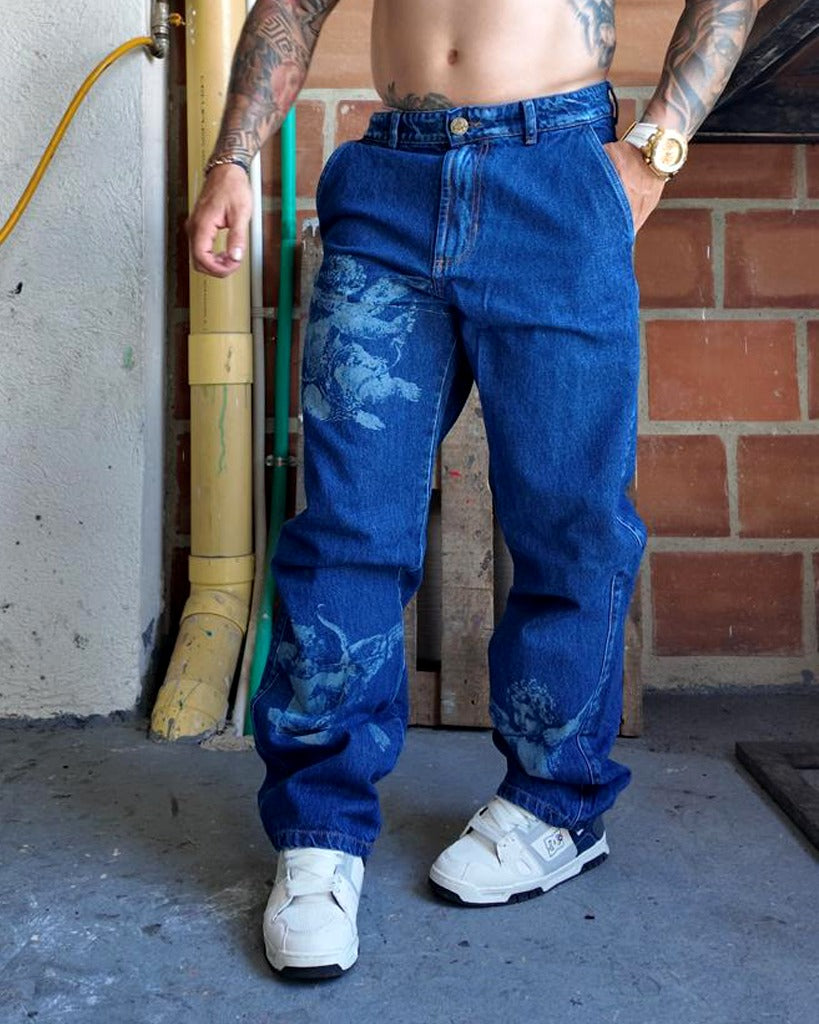 Jean baggy Clasico Azul Laser Angeles