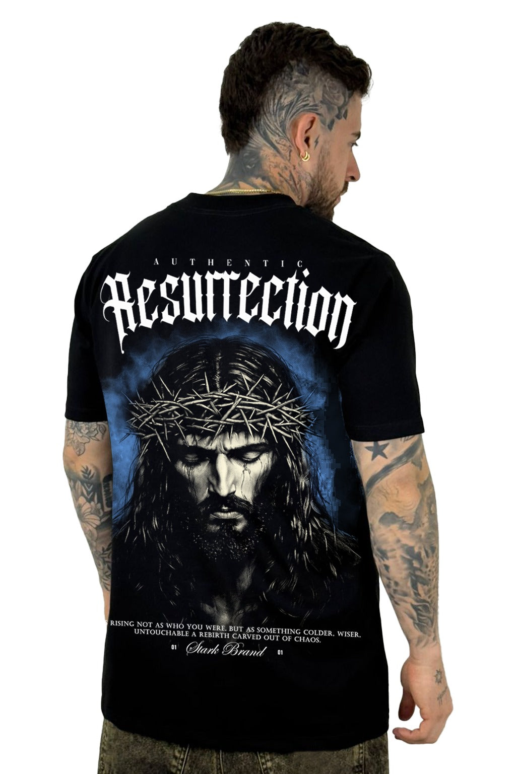 Camiseta Negra Resurrection Alto Gramaje