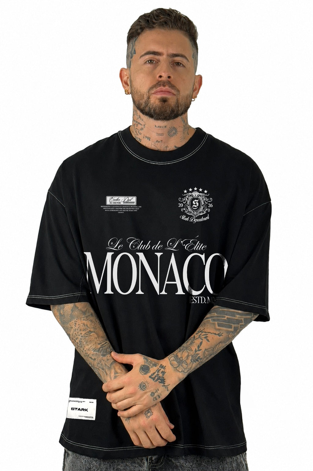 Oversize Negra Monaco Alto Gramaje