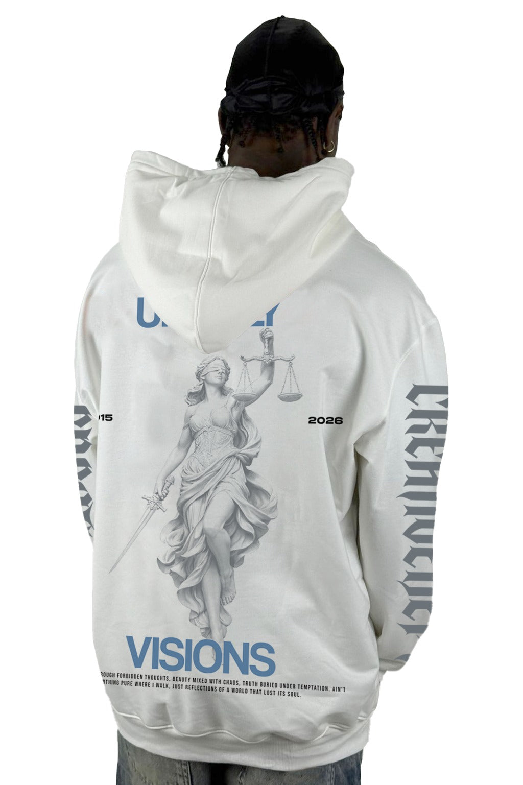 Buzo Capucha Crudo Unholy Visions