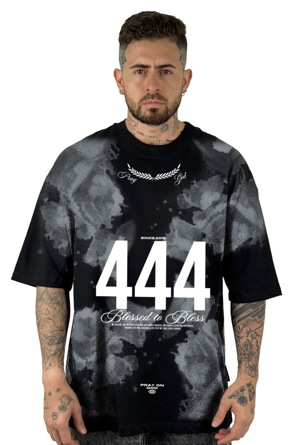 Oversize Negra Blessed To Bless 444 Alto Gramaje