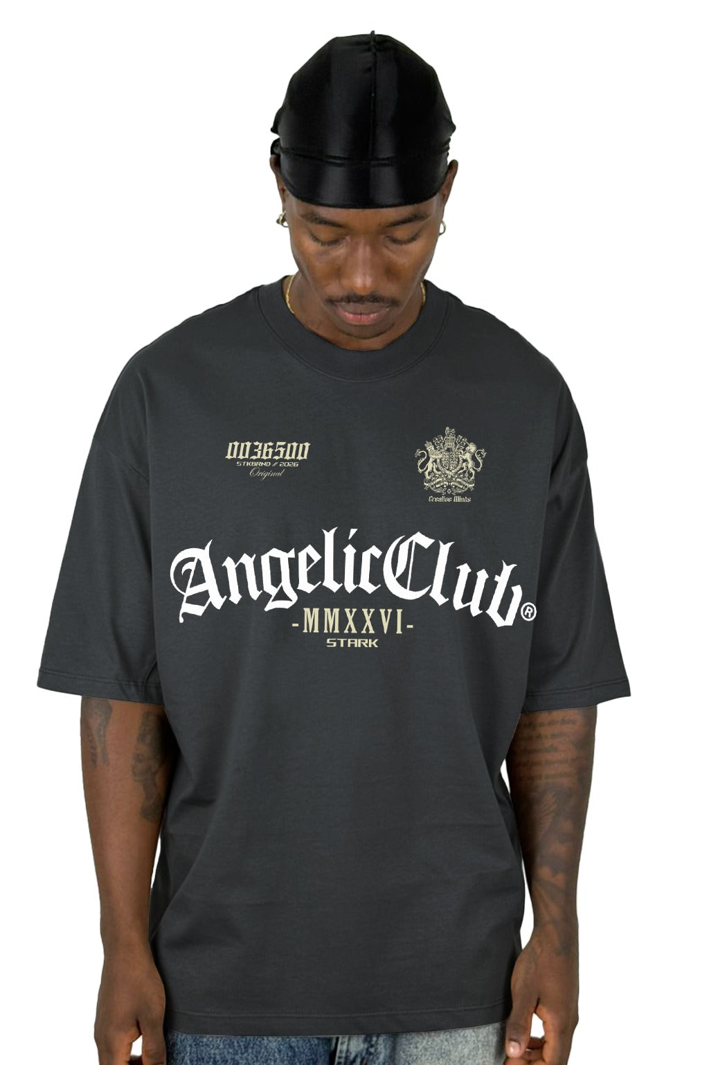 Oversize Gris Angelic Club Alto Gramaje