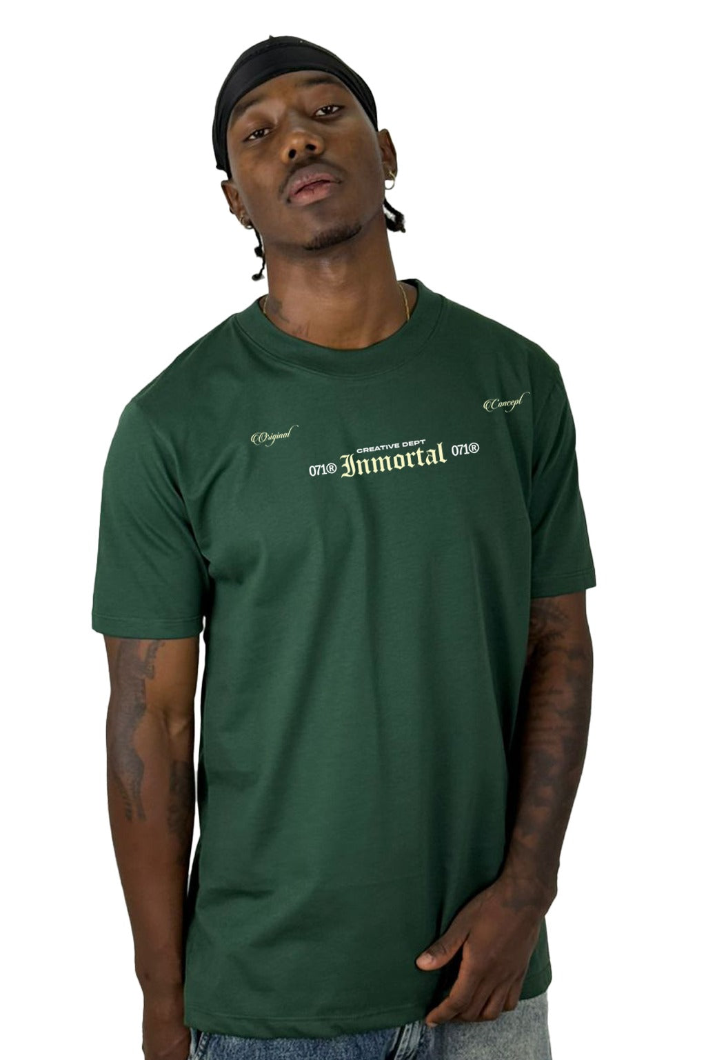 Camiseta Verde Inmortal Alto Gramaje