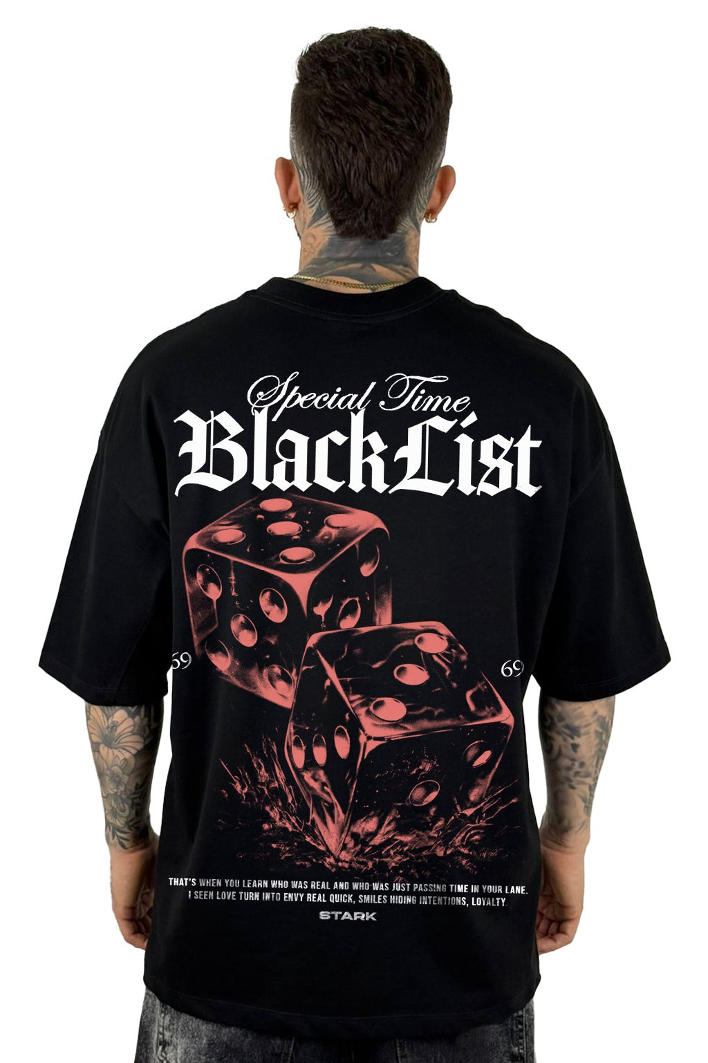 Oversize Negra Black List Alto Gramaje