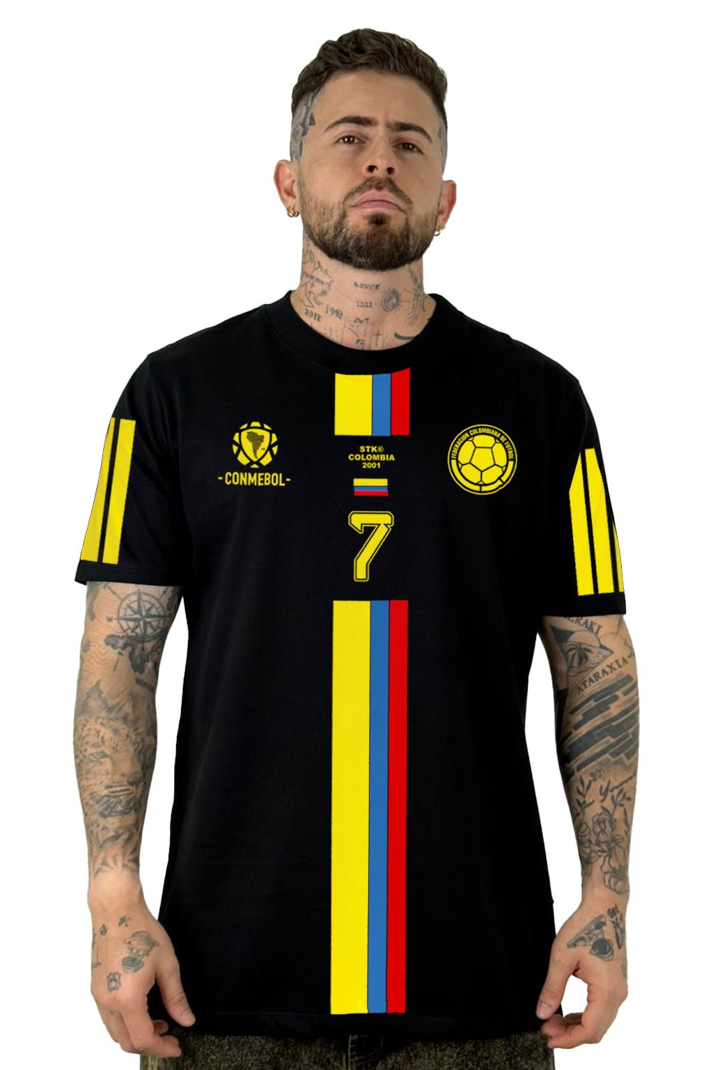 Camiseta Negra Luis diaz La tricolor Alto Gramaje
