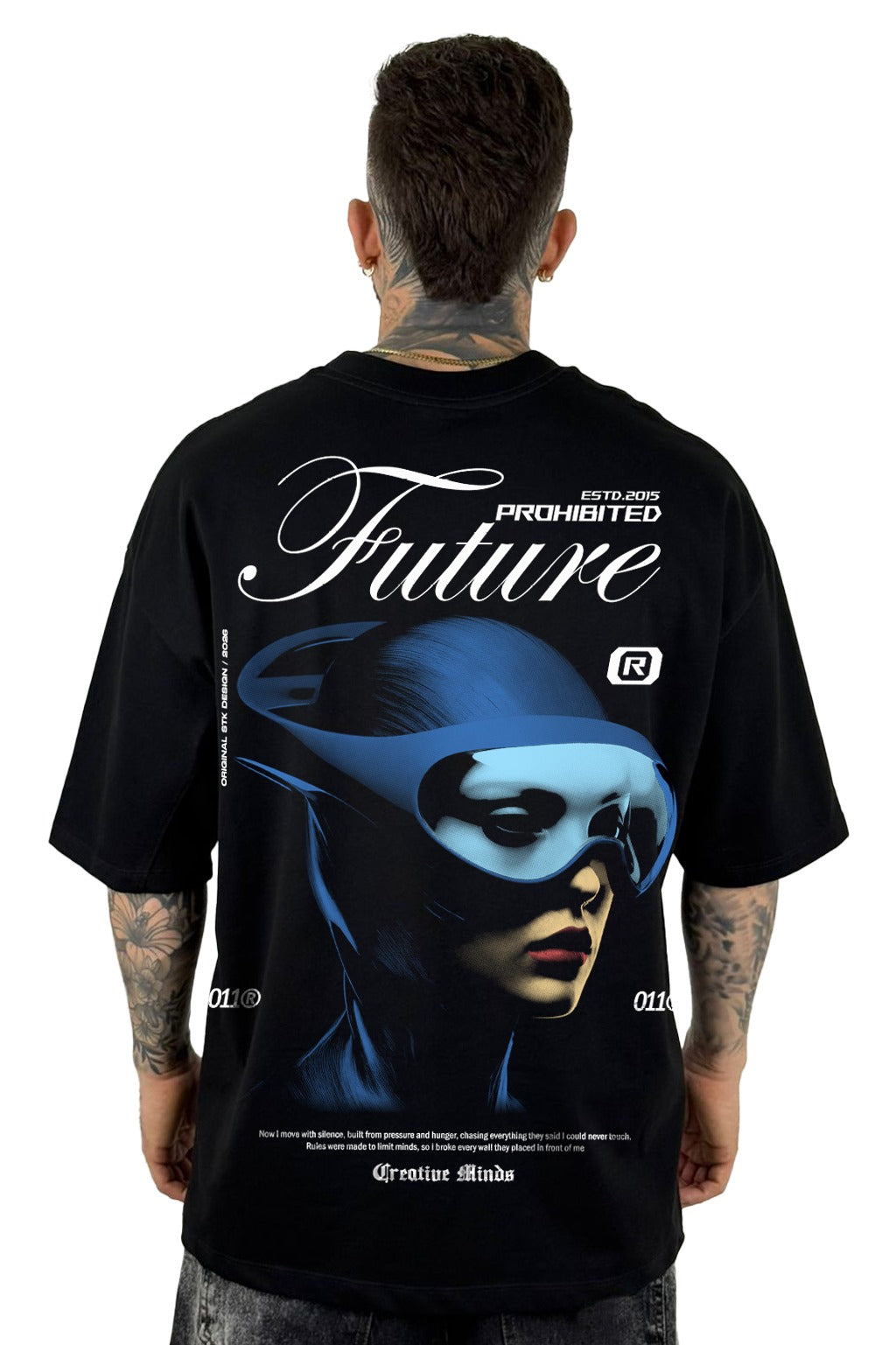 Oversize Negra Future Alto Gramaje