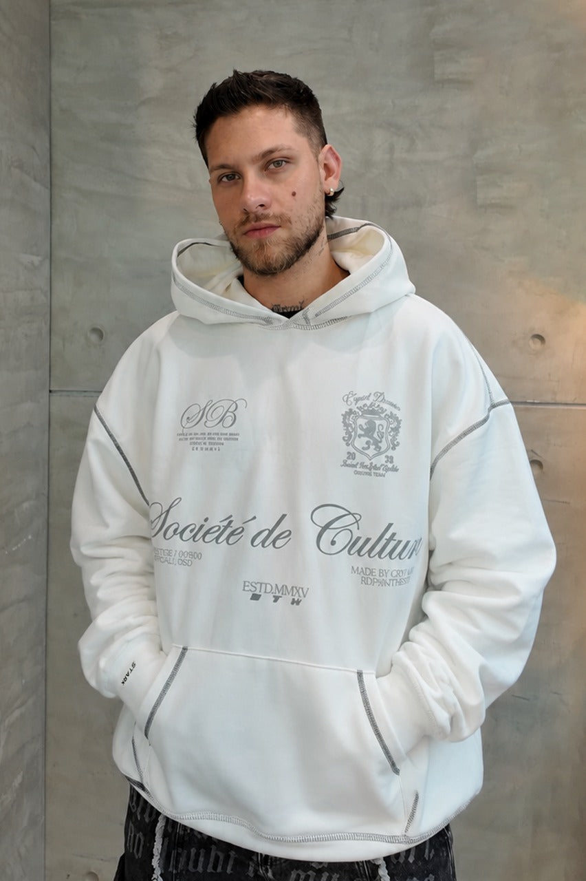 Buzo Capucha Crudo Societe de Culture