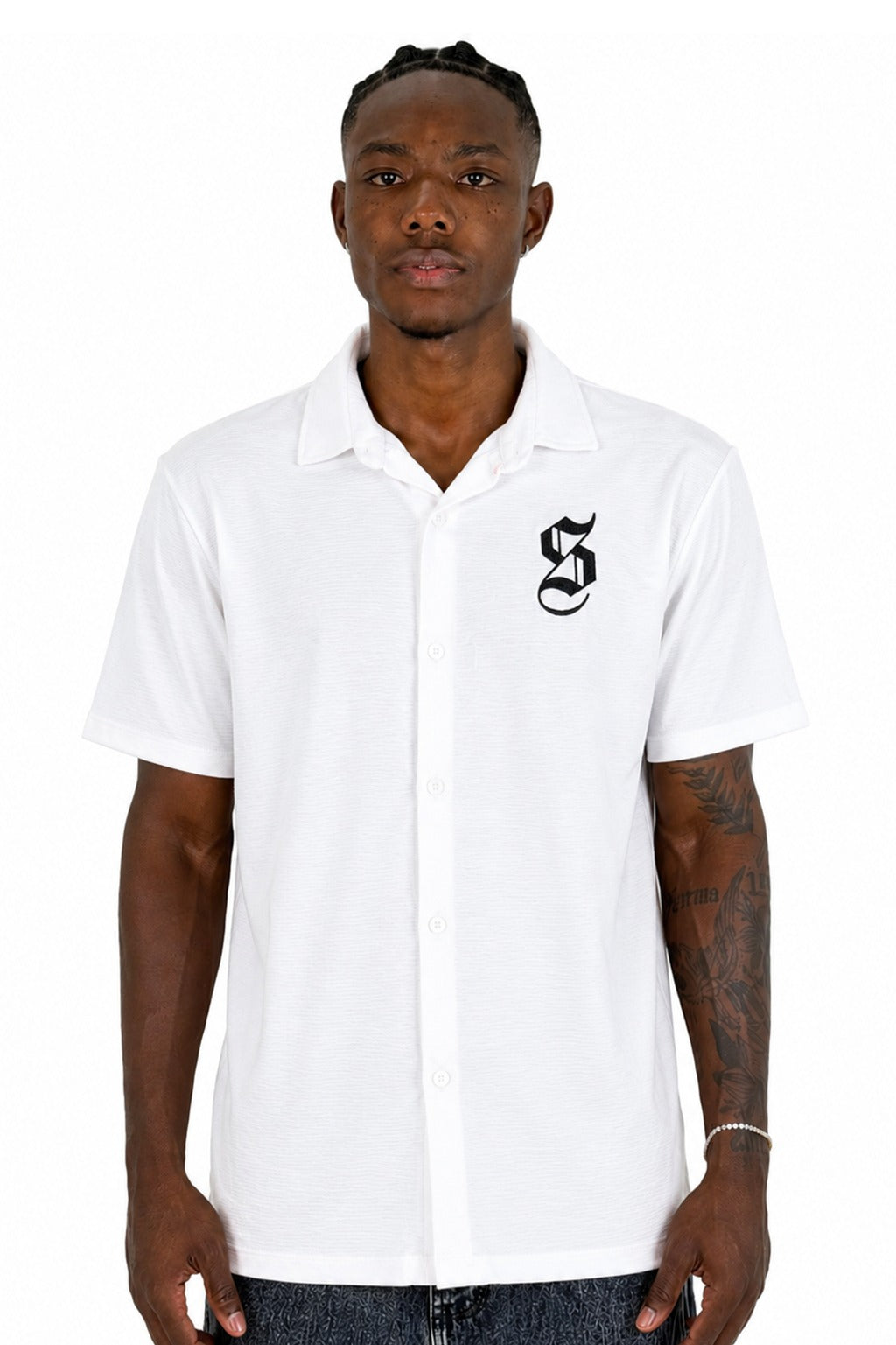 Camisa Color Crudo S Cuello Clasico