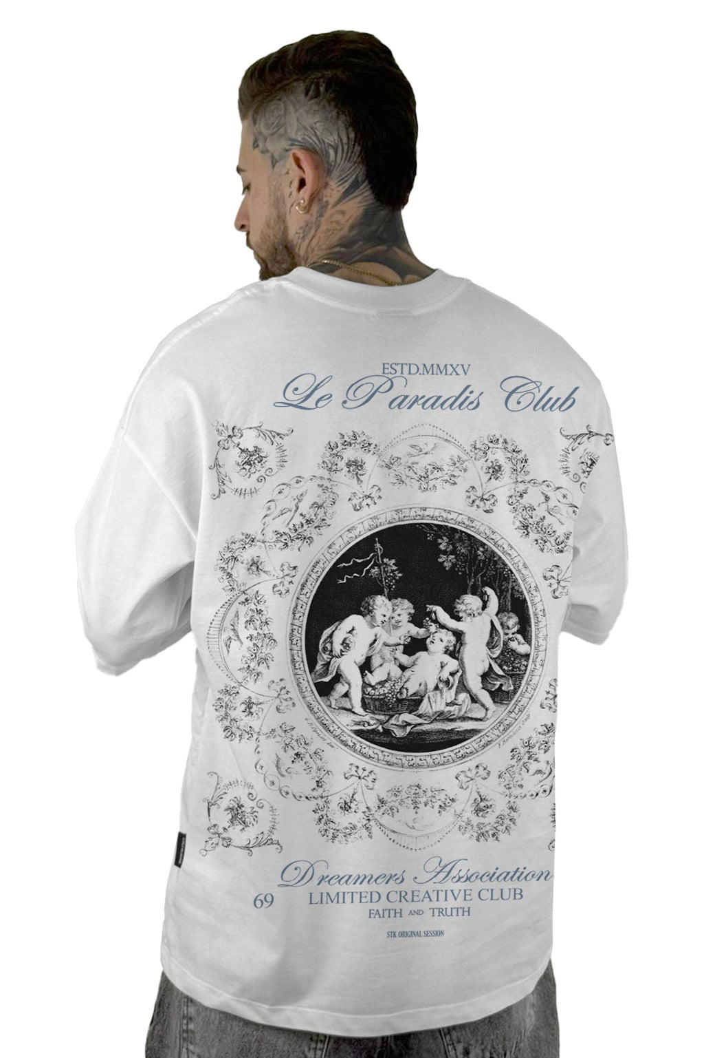 Oversize Blanca Paradise Club Angeles ALto Gramaje