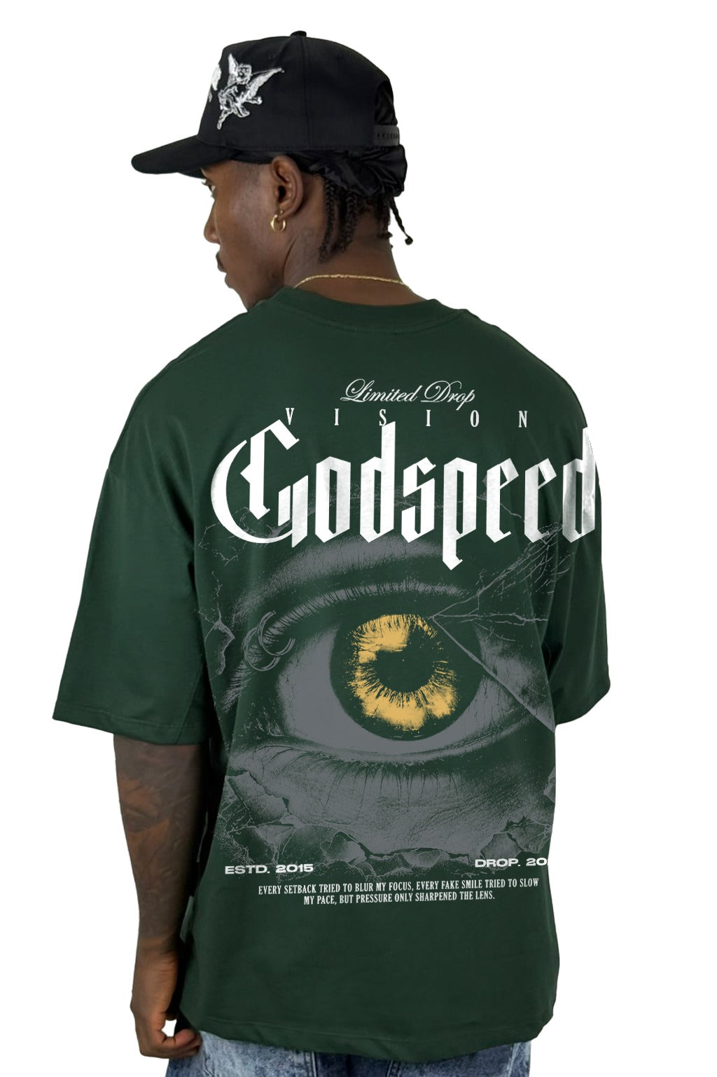 Oversize Verde Oscuro Godspeed Alto Gramaje