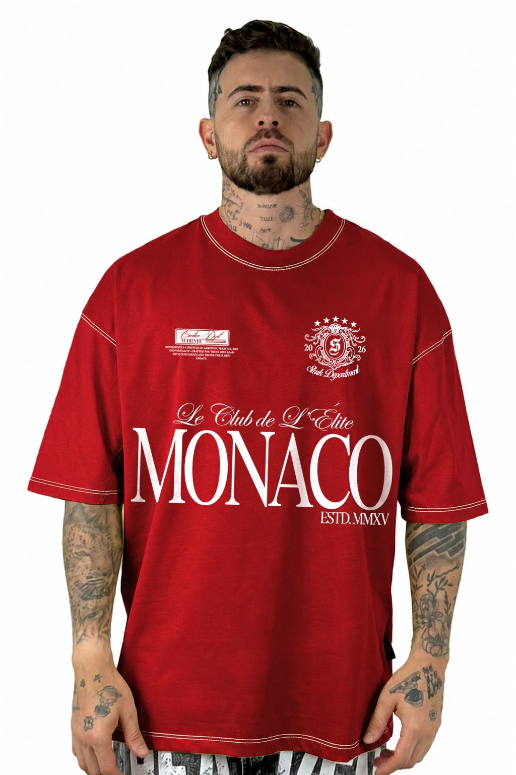 Oversize Roja Monaco Alto Gramaje