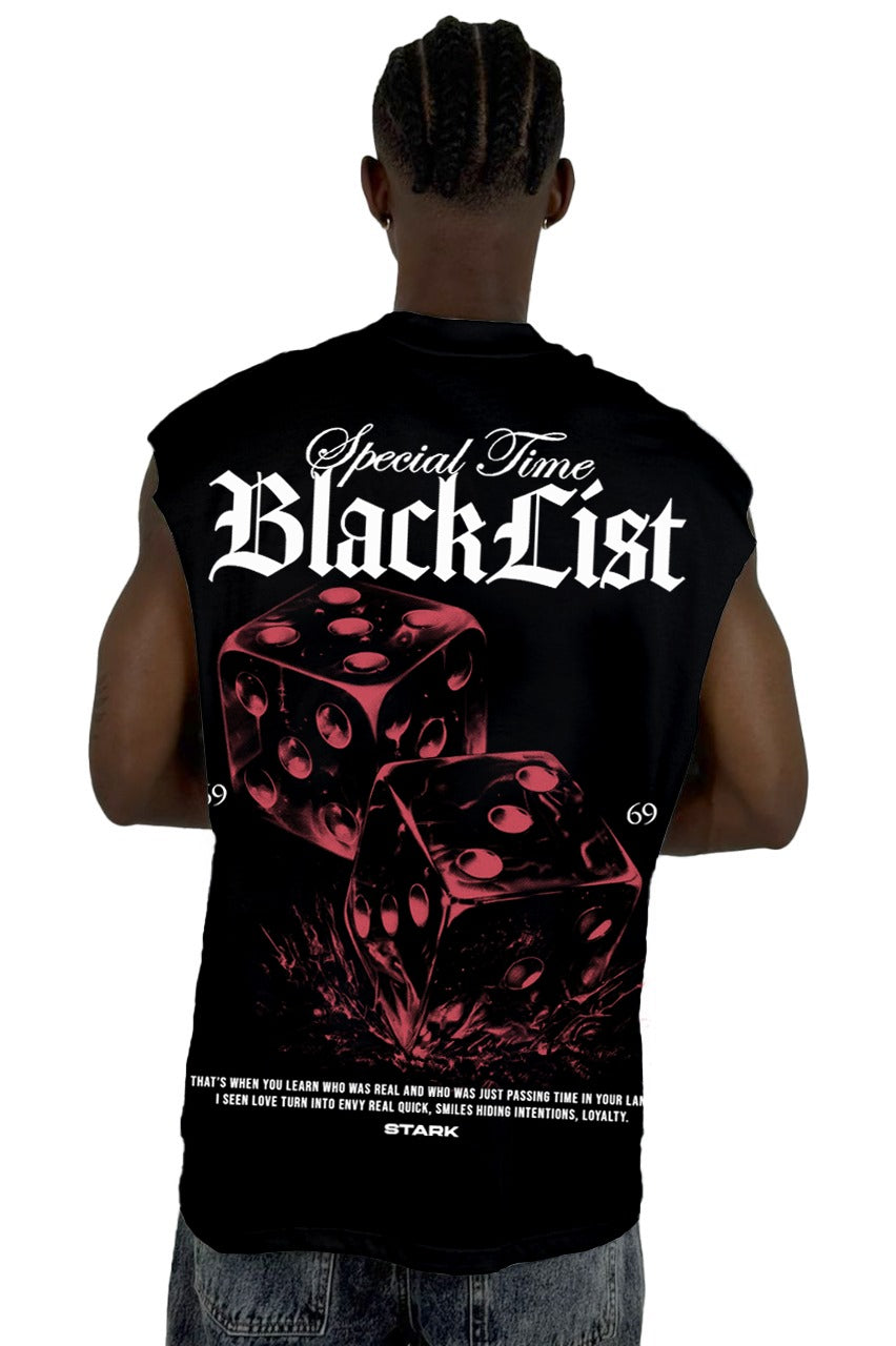 Camisilla Negra Black List Alto Gramaje