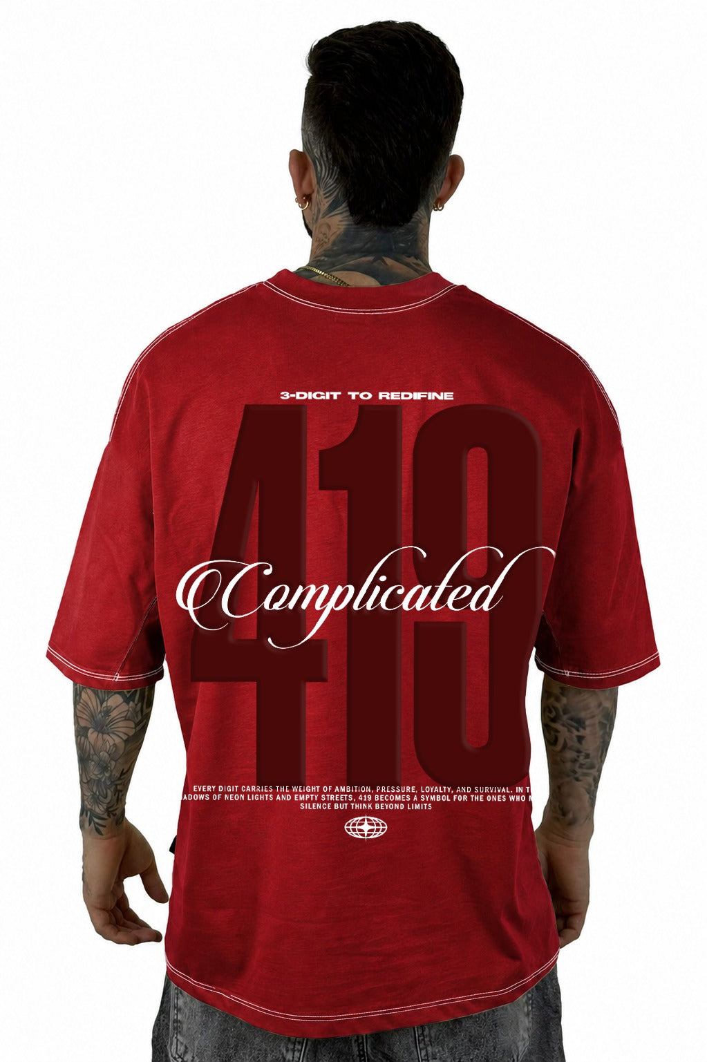 Oversize Roja Complicated 419 Alto Gramaje