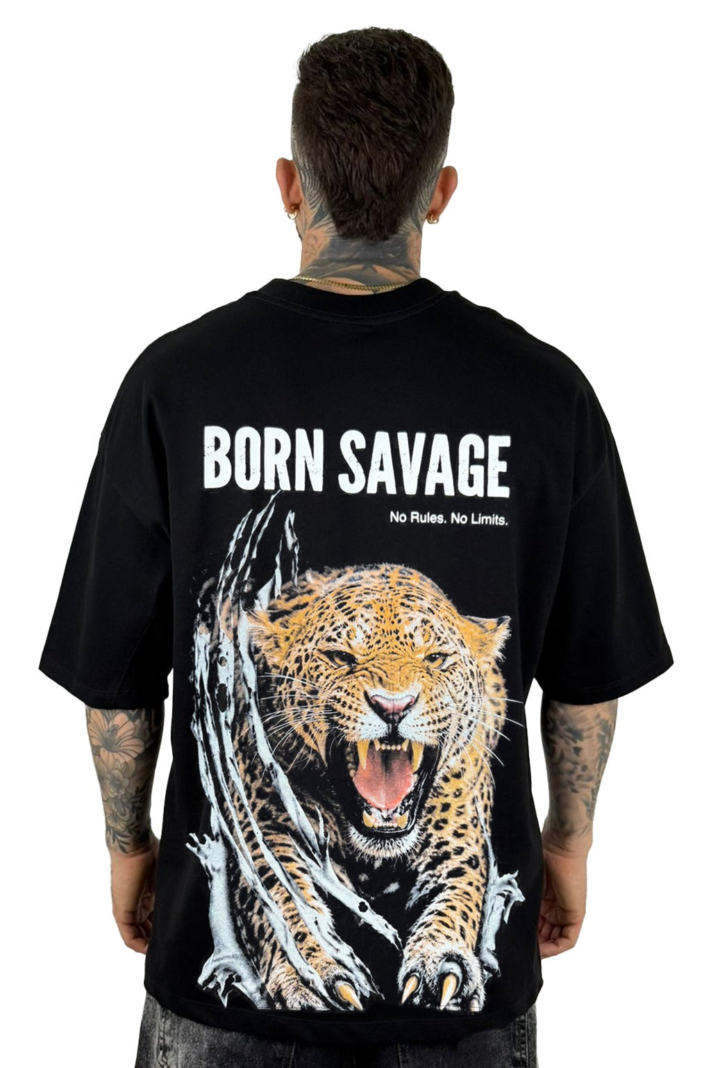 Oversize Negra Born Savage Alto Gramaje