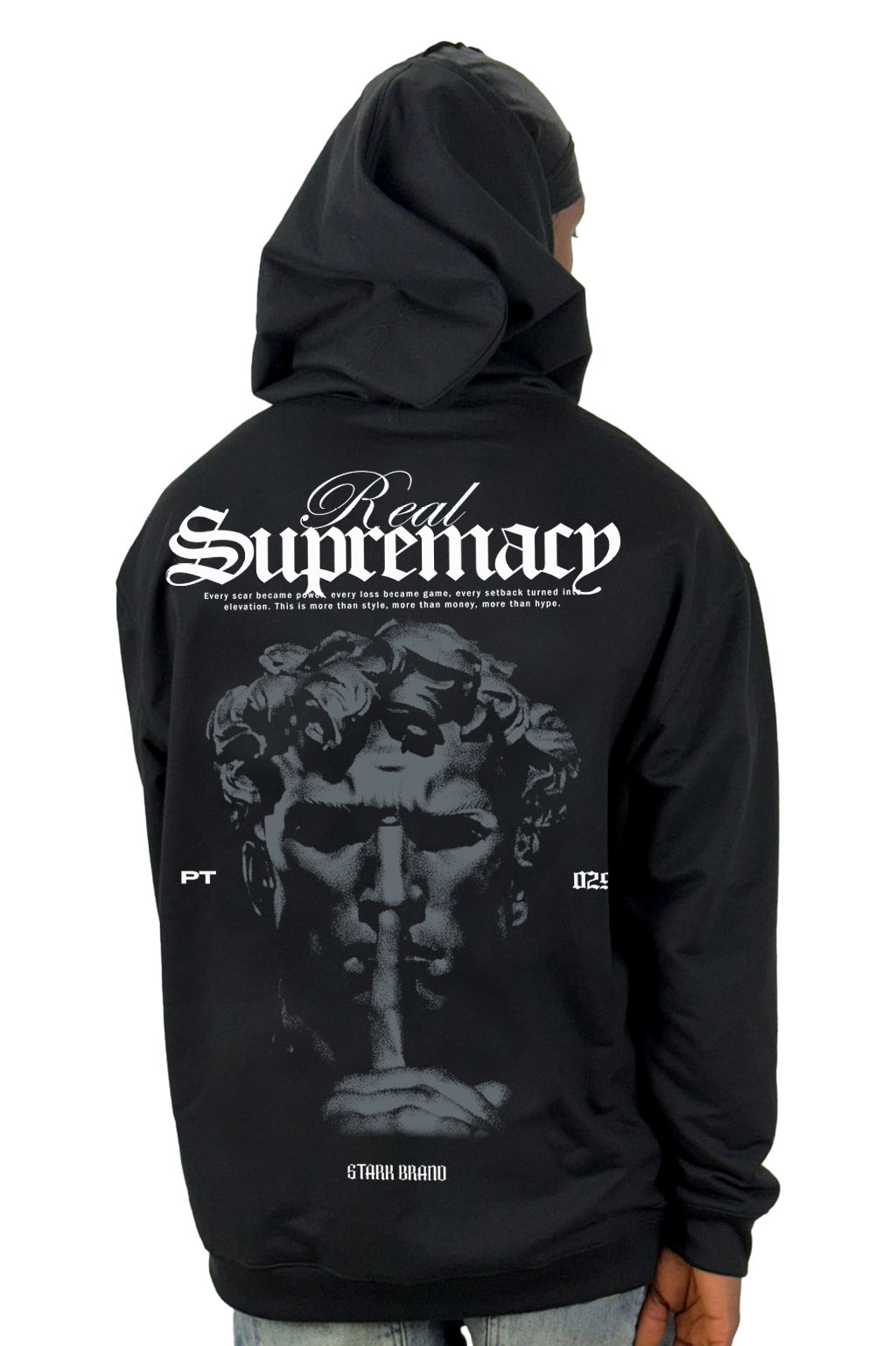 Buzo Capucha Negro Supremacy Real