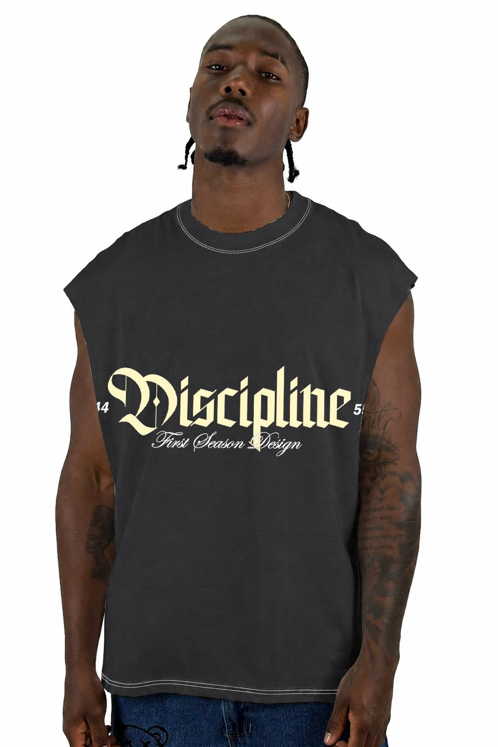 Camisilla Gris Discipline Alto Gramaje
