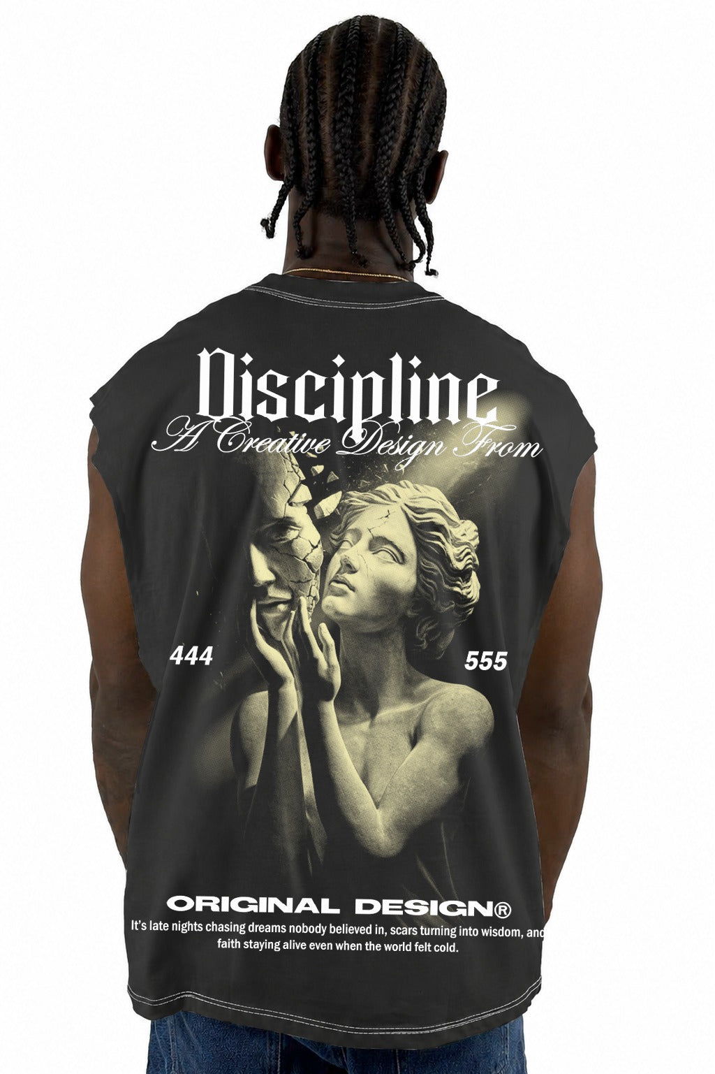 Camisilla Gris Discipline Alto Gramaje