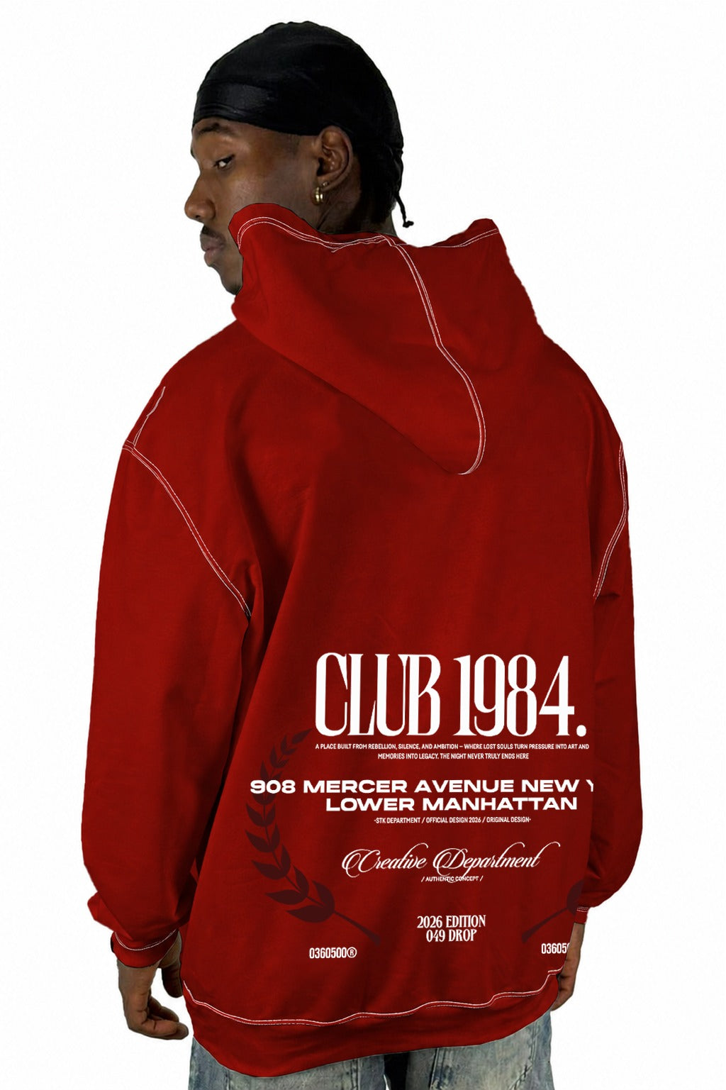 Buzo Capucha Rojo Club 1984