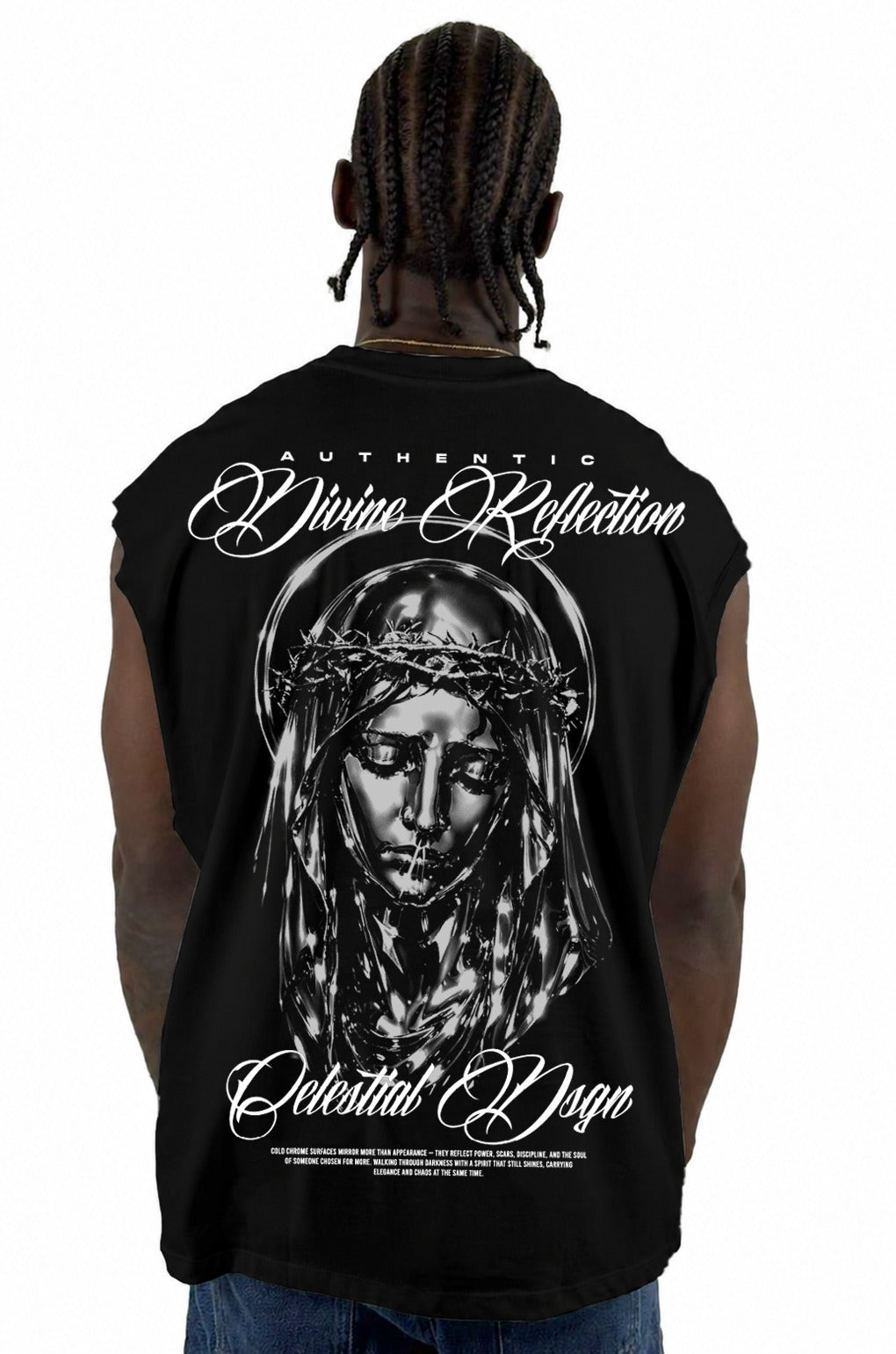 Camisilla Negra Divine Reflection Alto Gramaje