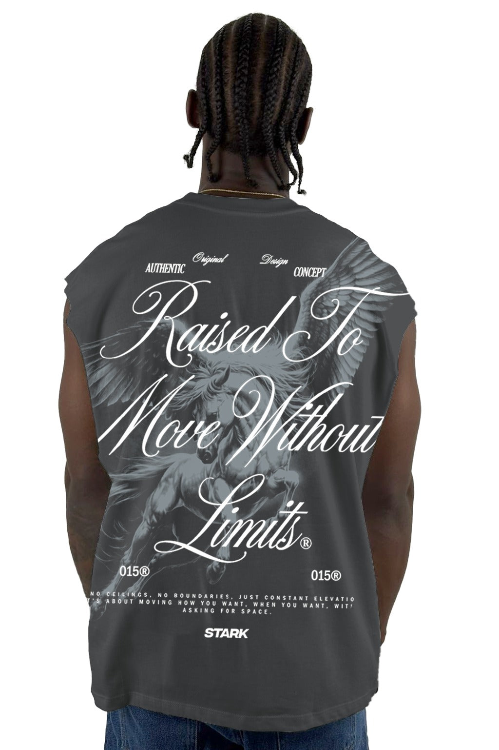 Camisilla gris Raised To Move Without Limits Alto Gramaje