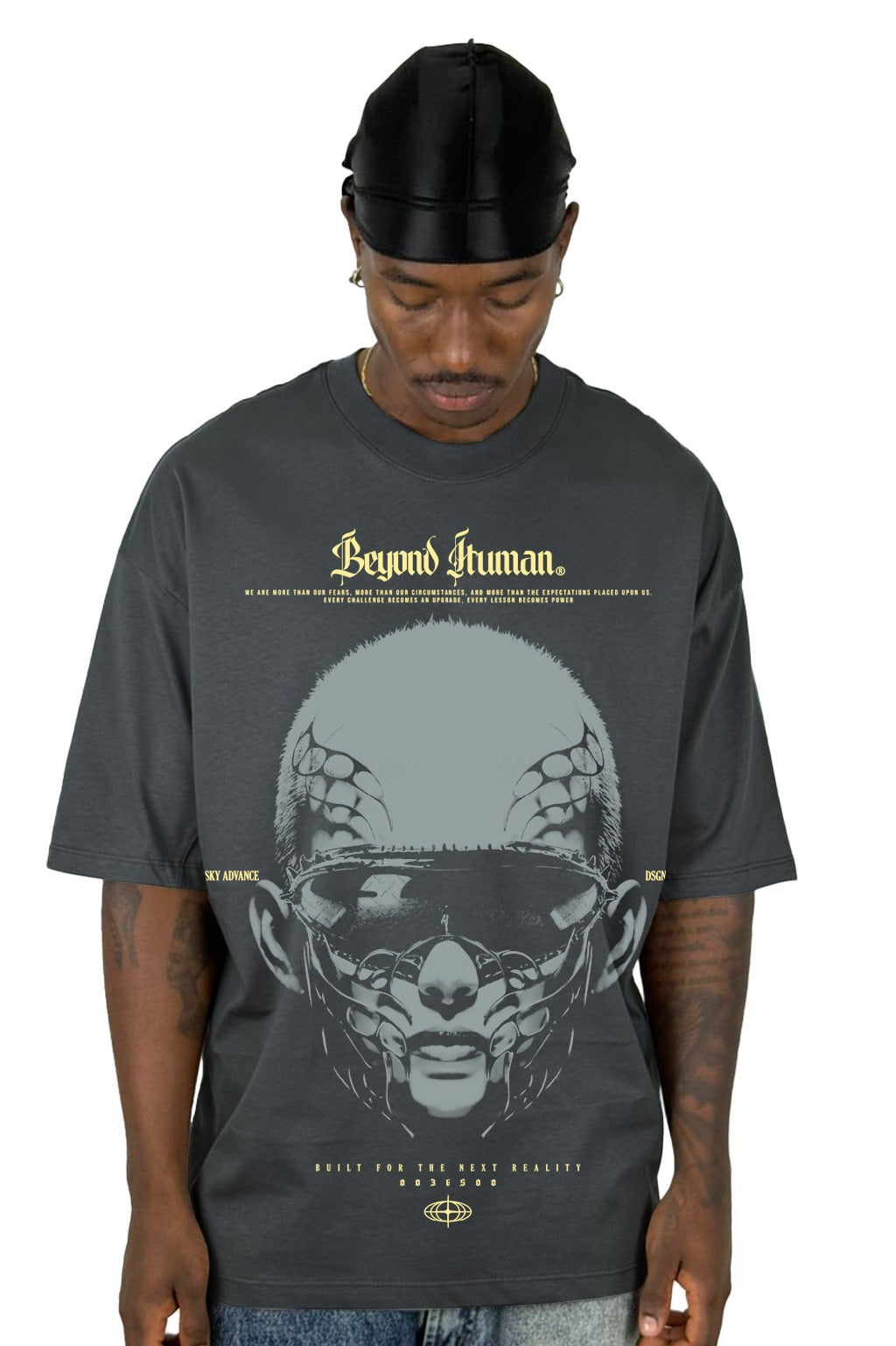 Oversize Gris Oscuro Beyond Human Alto Gramaje