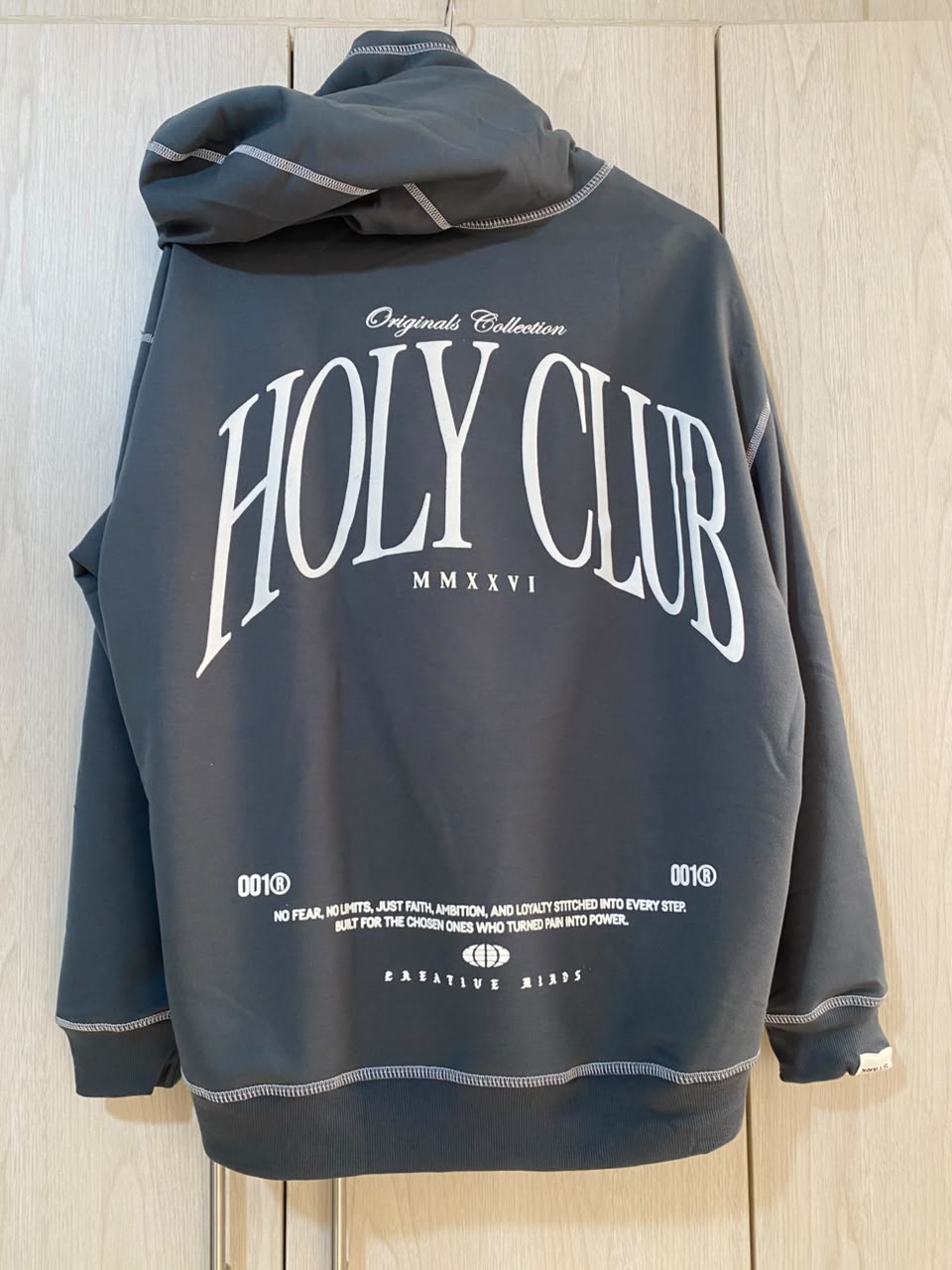 Buzo Capucha Gris Holy Club