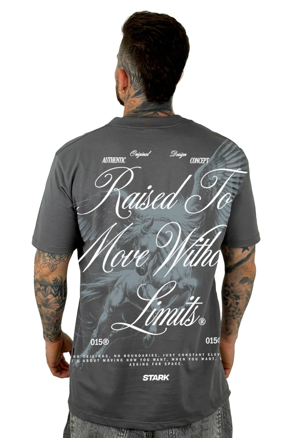 Camiseta Gris Raised To Move Without Limits Alto Gramaje
